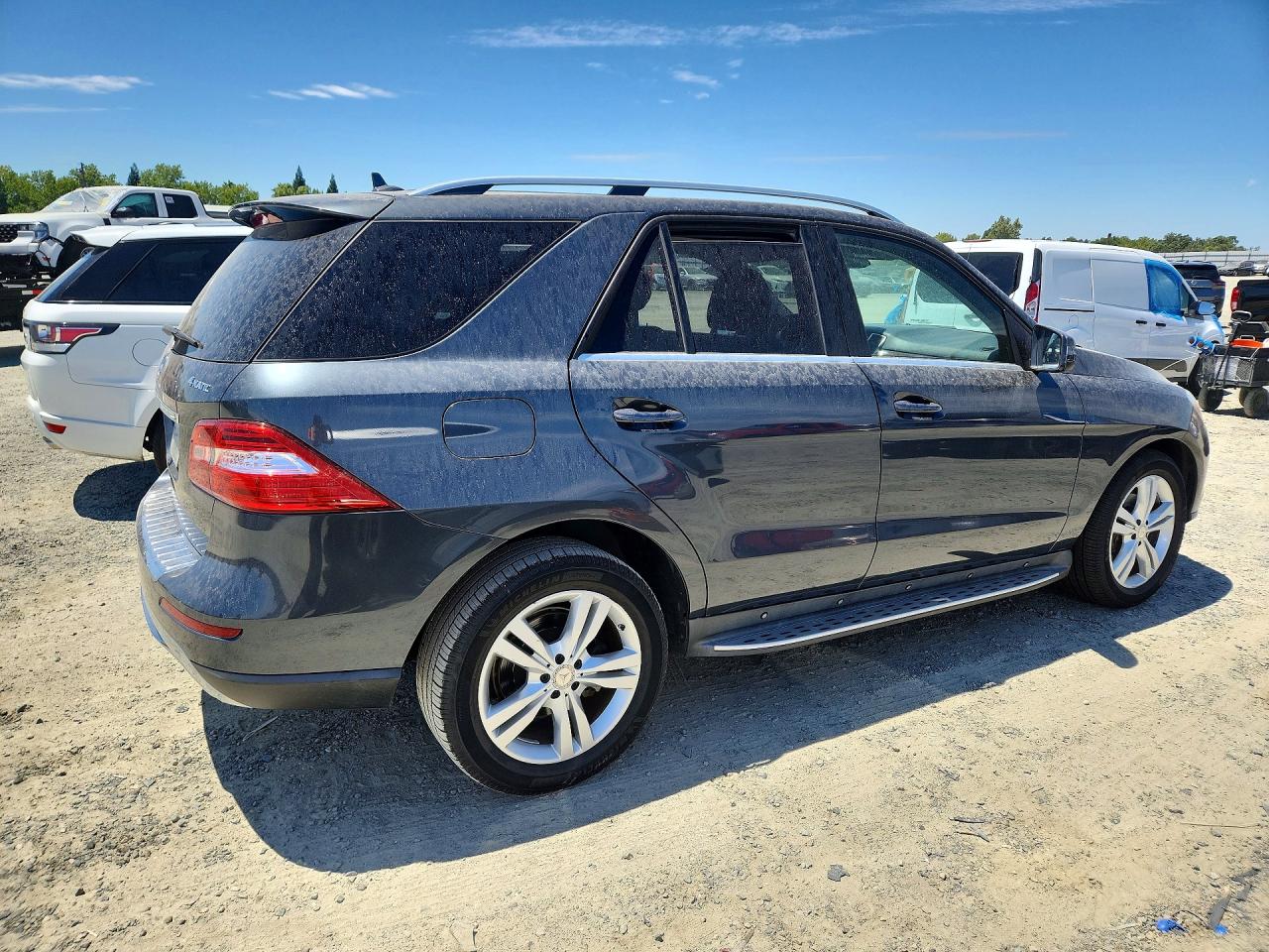 2014 Mercedes-benz Ml 350 4matic Gray vin: 4JGDA5HB8EA424637