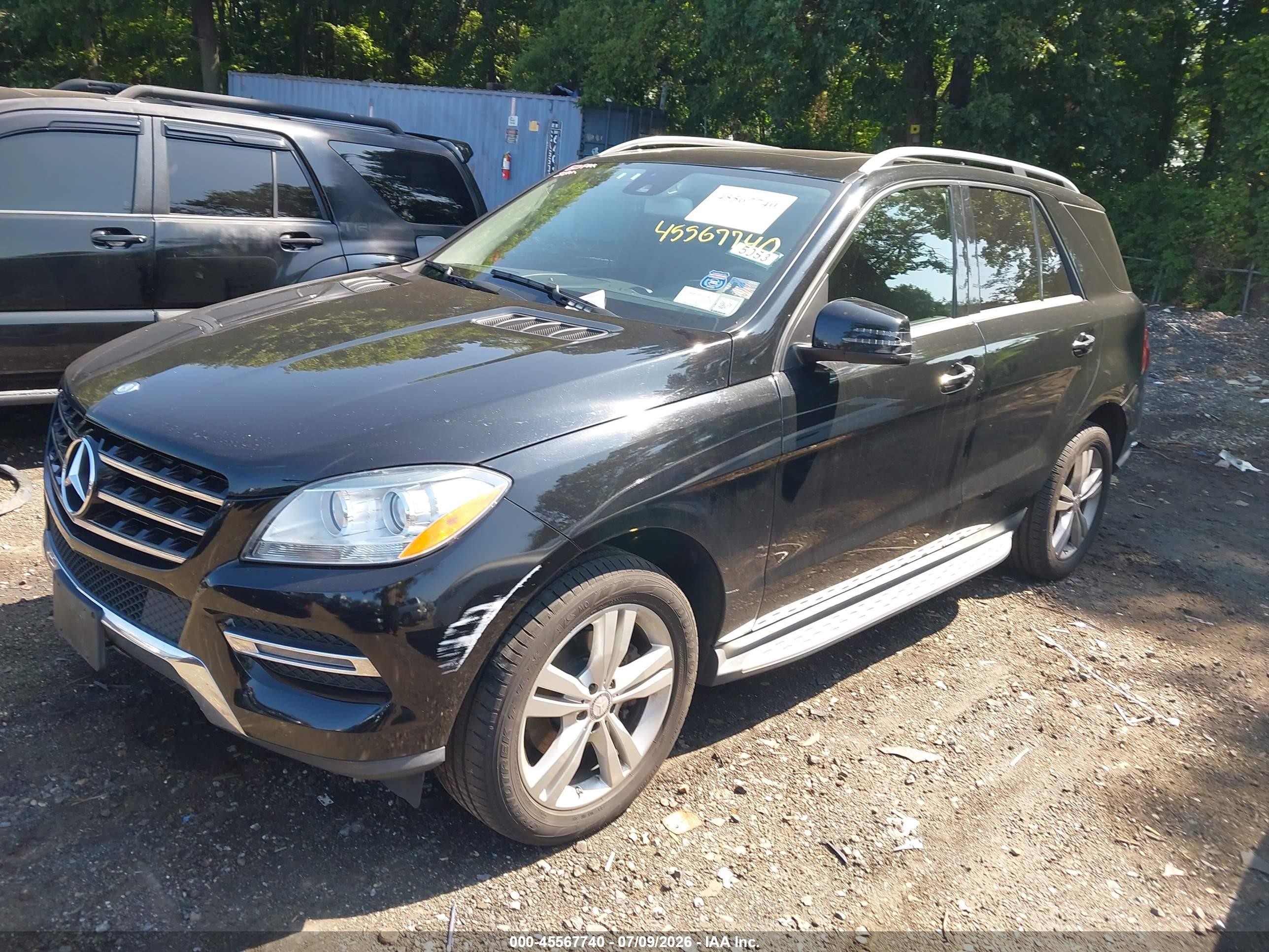 2015 Mercedes-benz Ml 350 4matic Black vin: 4JGDA5HB8FA454867