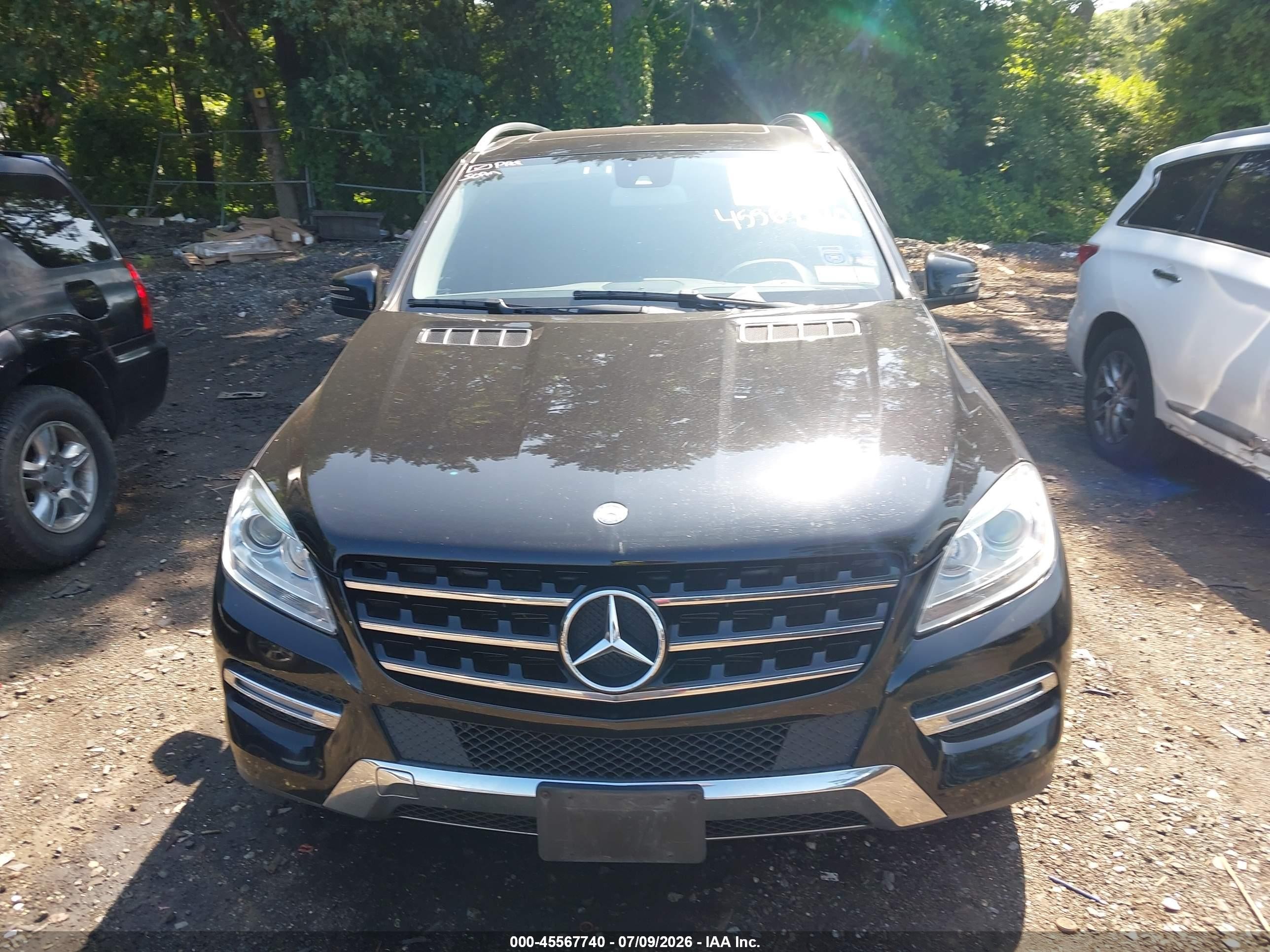 2015 Mercedes-benz Ml 350 4matic Black vin: 4JGDA5HB8FA454867