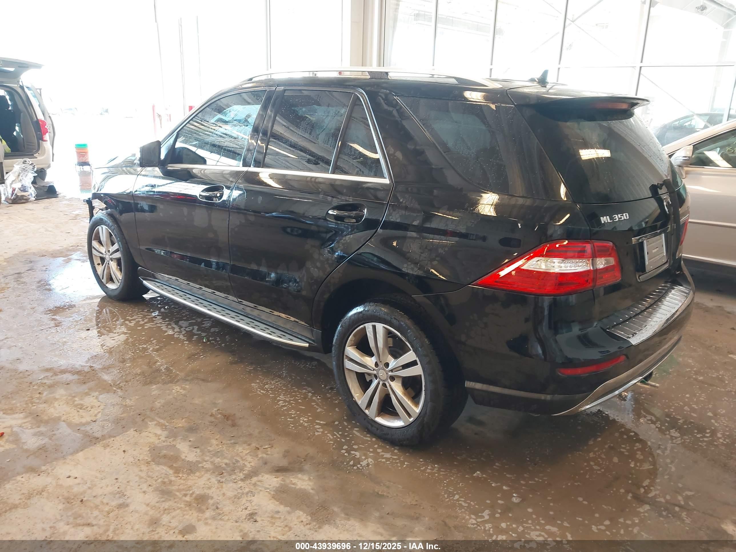 2015 Mercedes-benz Ml 350 4matic Black vin: 4JGDA5HB8FA486606