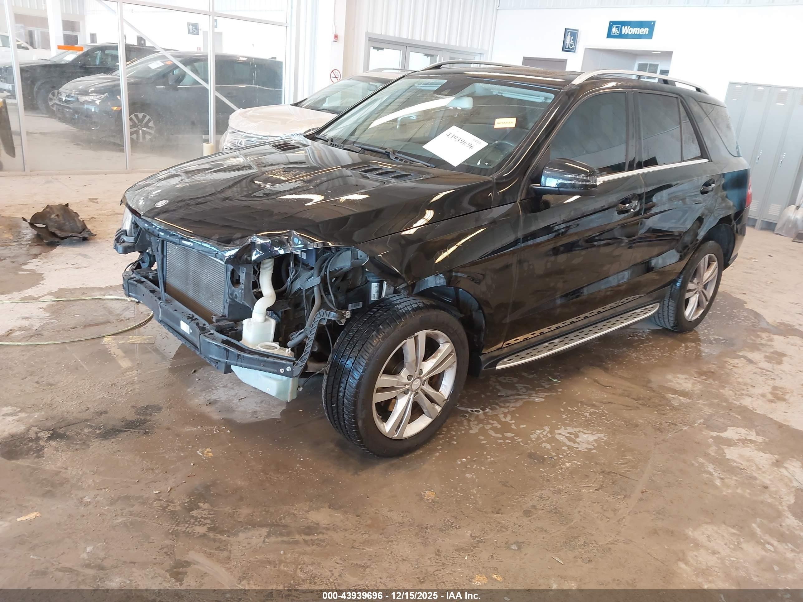 2015 Mercedes-benz Ml 350 4matic Black vin: 4JGDA5HB8FA486606