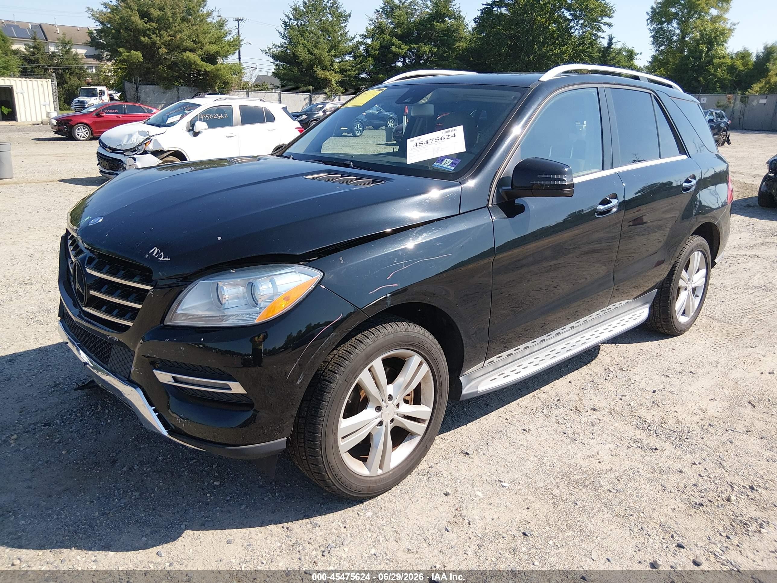 2015 Mercedes-benz Ml 350 4matic Black vin: 4JGDA5HB8FA518583