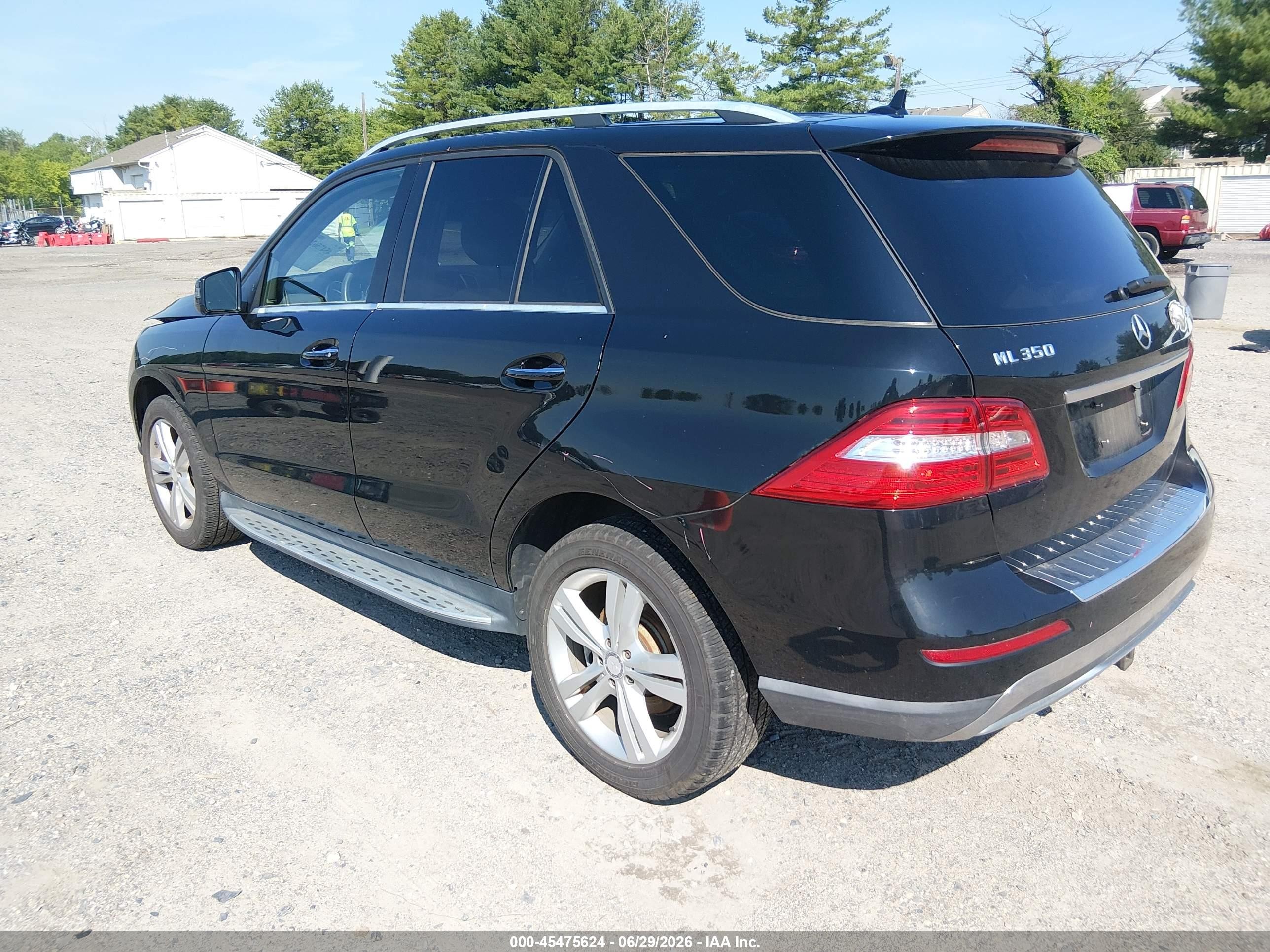 2015 Mercedes-benz Ml 350 4matic Black vin: 4JGDA5HB8FA518583