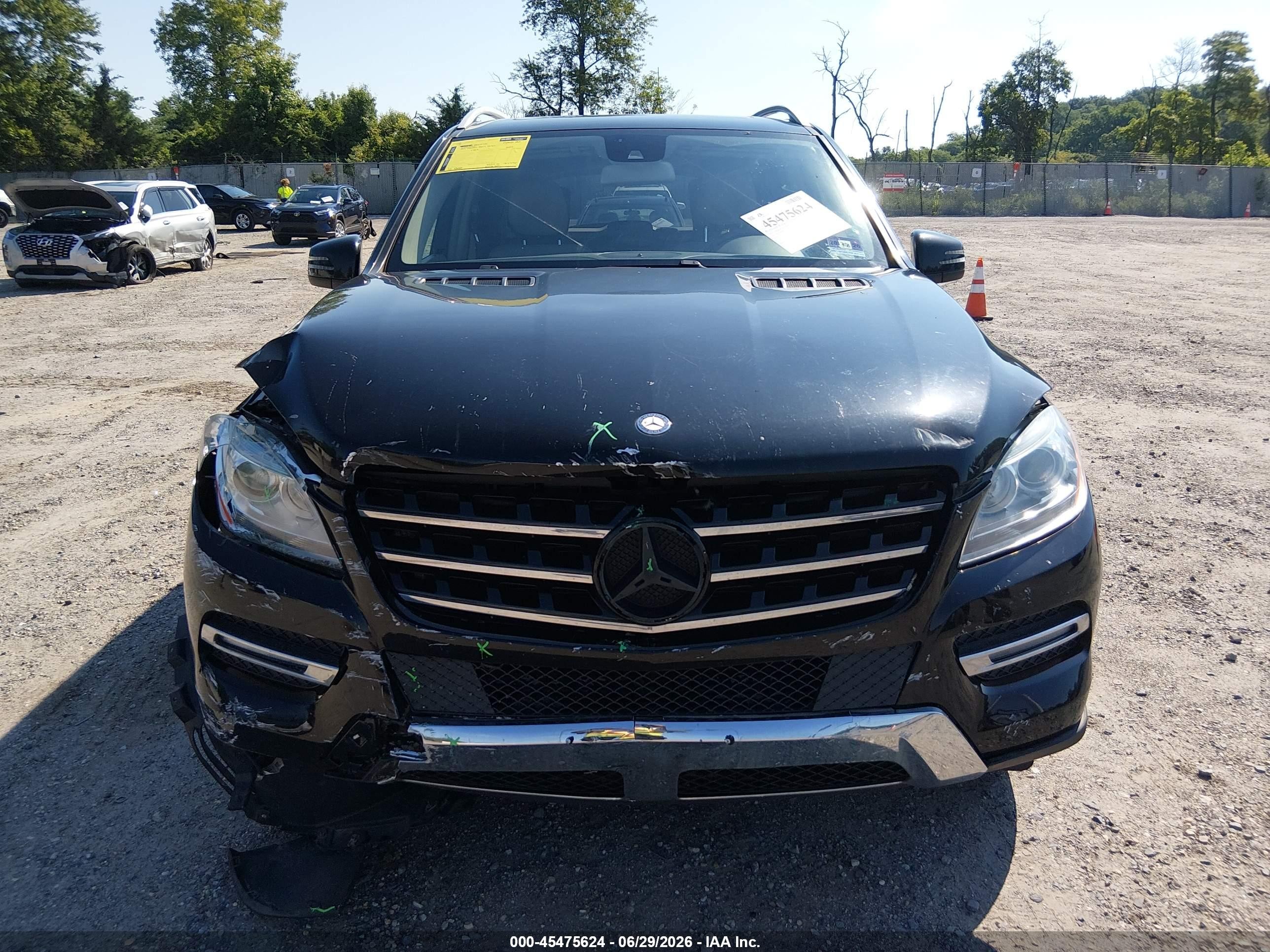 2015 Mercedes-benz Ml 350 4matic Black vin: 4JGDA5HB8FA518583