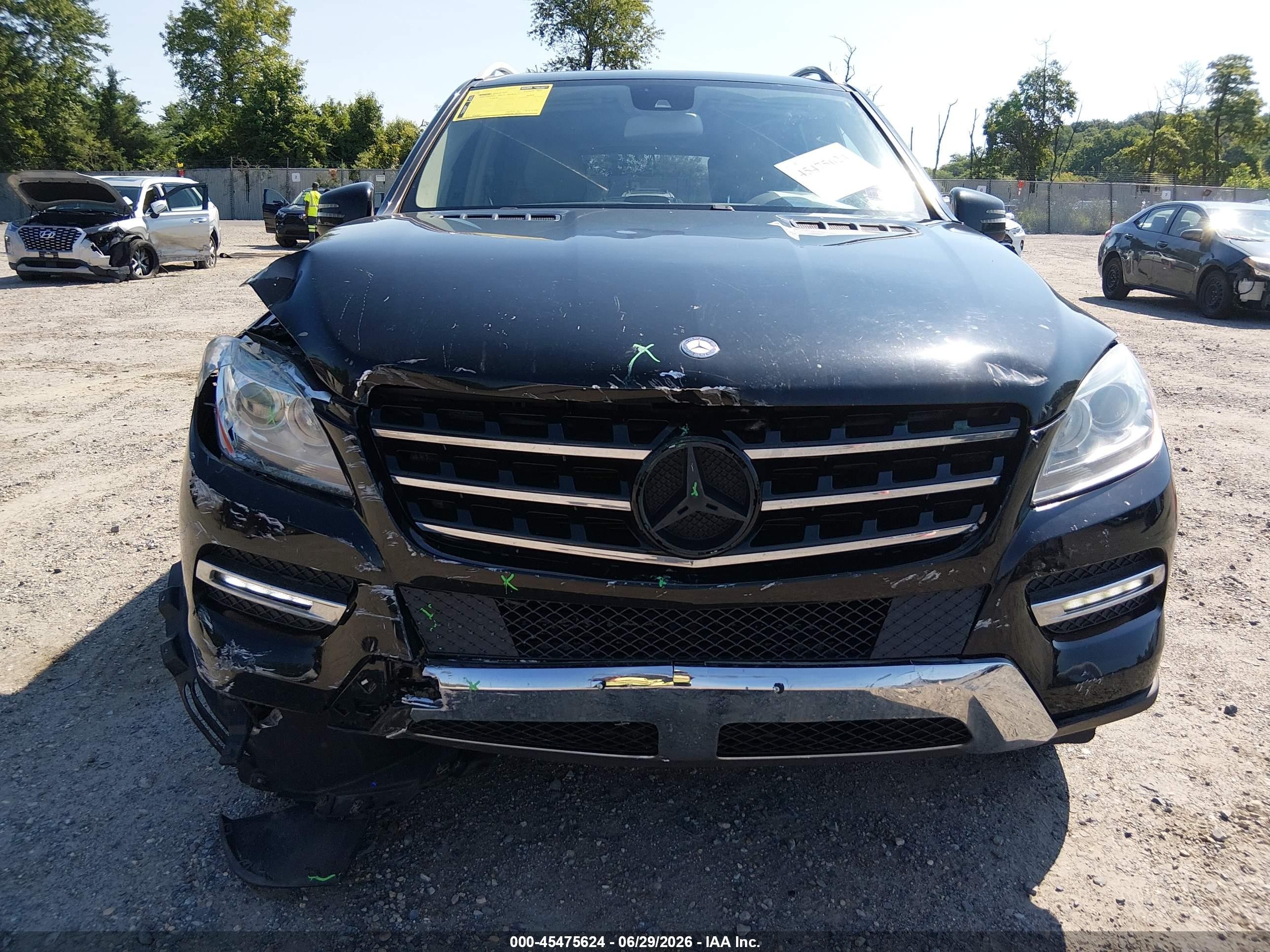 2015 Mercedes-benz Ml 350 4matic Black vin: 4JGDA5HB8FA518583