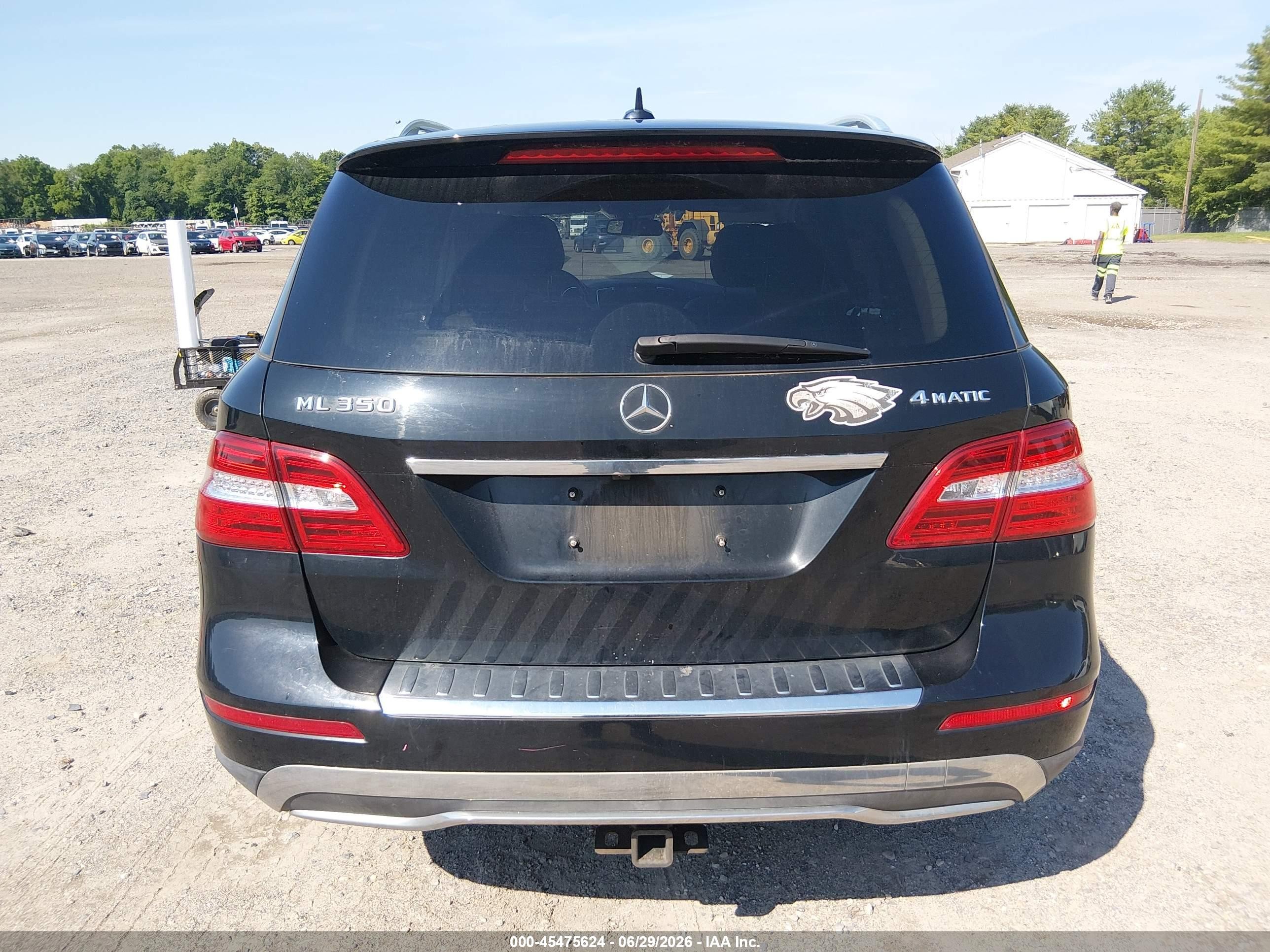 2015 Mercedes-benz Ml 350 4matic Black vin: 4JGDA5HB8FA518583