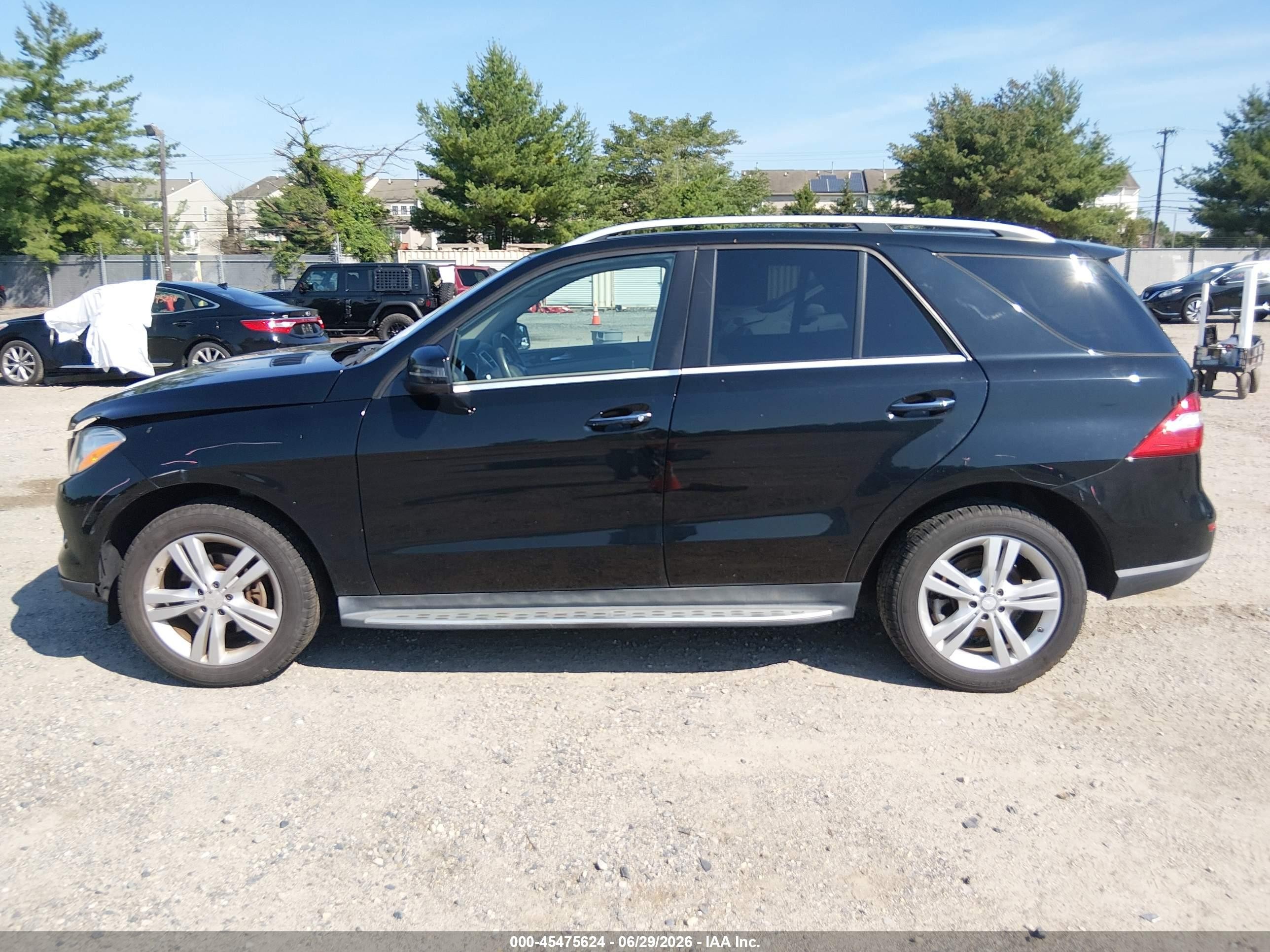 2015 Mercedes-benz Ml 350 4matic Black vin: 4JGDA5HB8FA518583