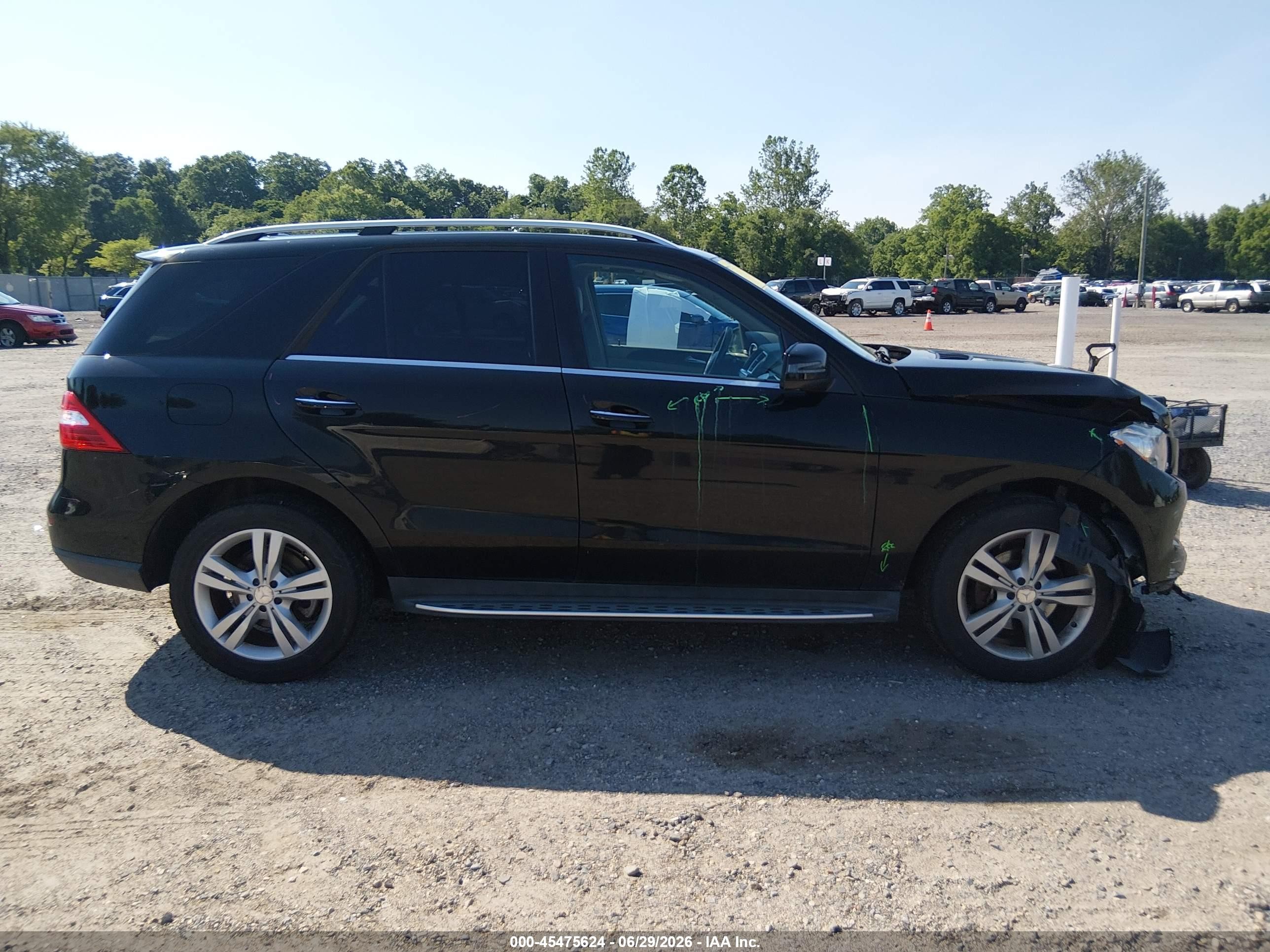 2015 Mercedes-benz Ml 350 4matic Black vin: 4JGDA5HB8FA518583