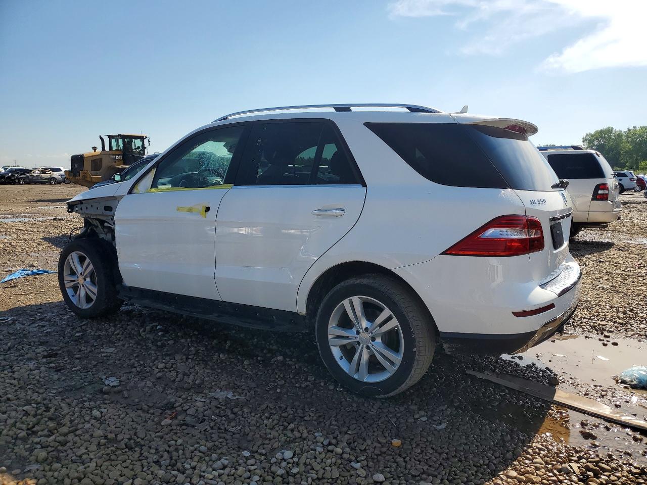 2015 Mercedes-benz Ml 350 4matic White vin: 4JGDA5HB8FA584356
