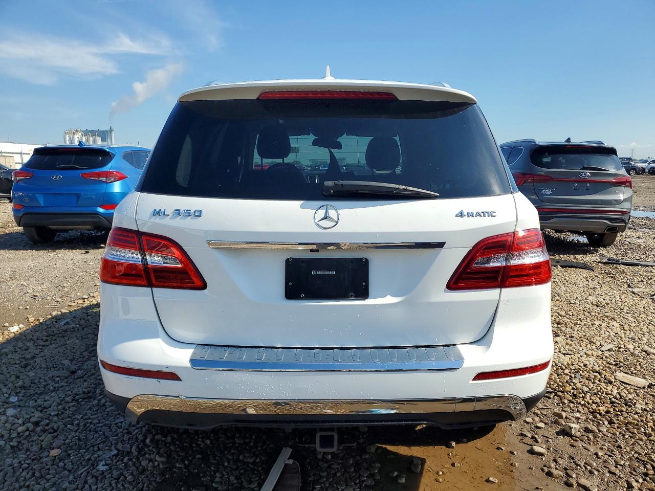 2015 Mercedes-benz Ml 350 4matic White vin: 4JGDA5HB8FA584356