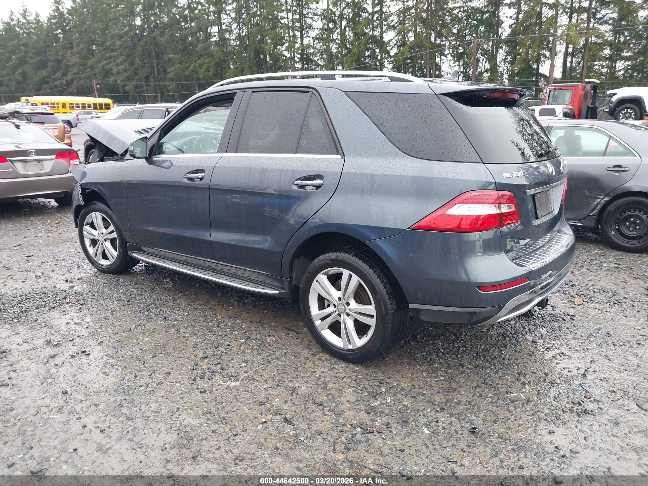 2015 Mercedes-benz Ml 350 4matic Blue vin: 4JGDA5HB8FA590738