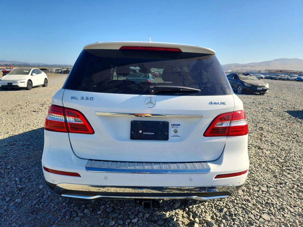 2015 Mercedes-benz Ml 350 4matic White vin: 4JGDA5HB8FA592716