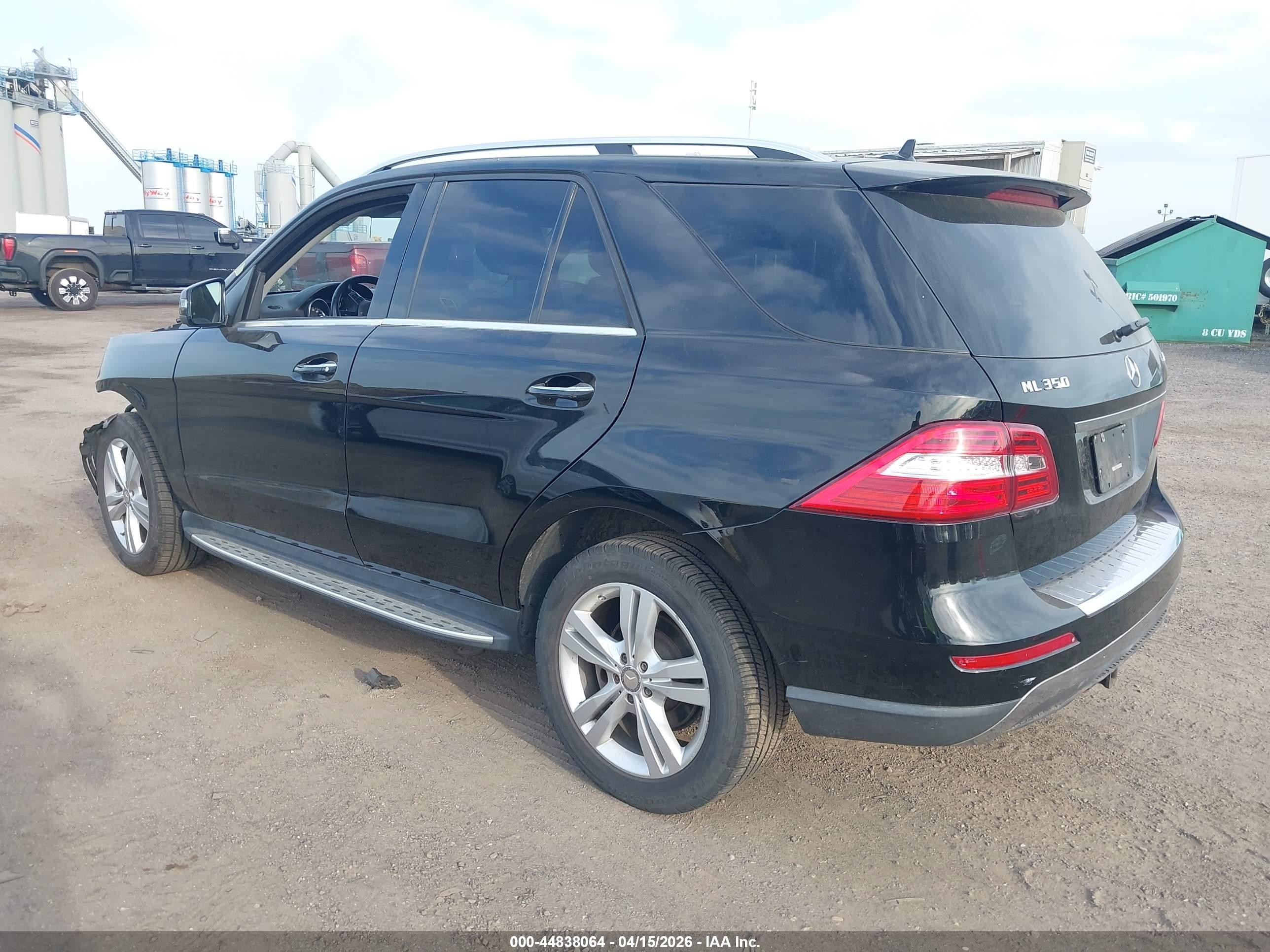 2015 Mercedes-benz Ml 350 4matic Black vin: 4JGDA5HB8FA599827