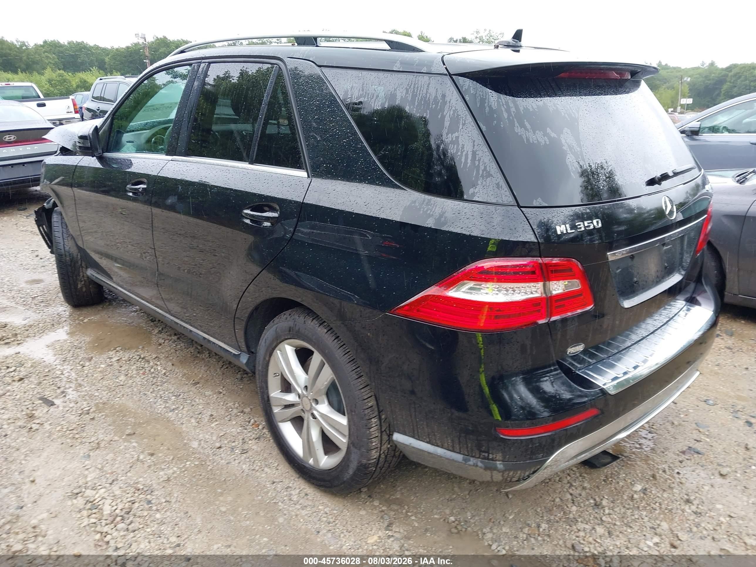 2015 Mercedes-benz Ml 350 4matic Black vin: 4JGDA5HB8FA606274