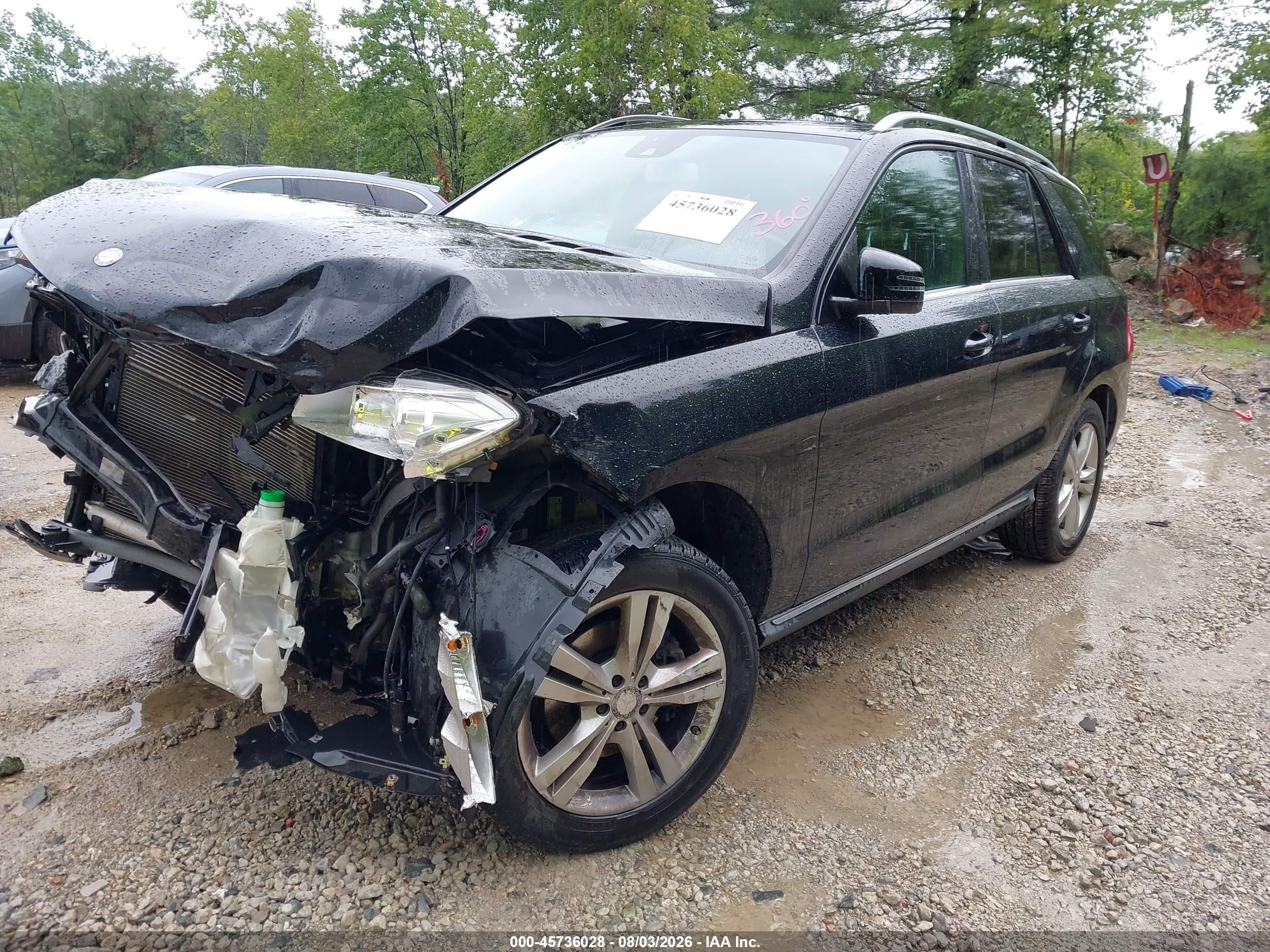 2015 Mercedes-benz Ml 350 4matic Black vin: 4JGDA5HB8FA606274