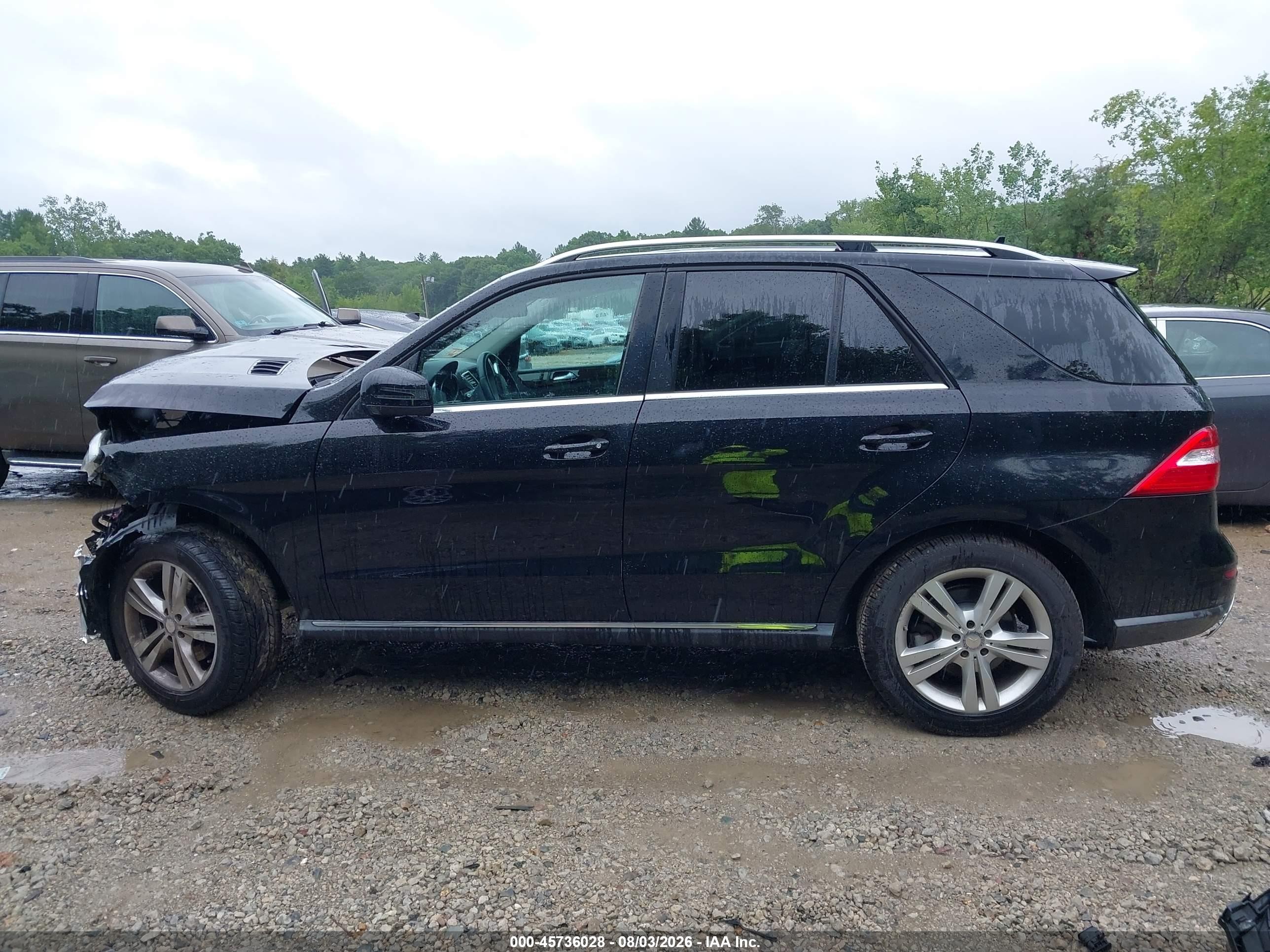 2015 Mercedes-benz Ml 350 4matic Black vin: 4JGDA5HB8FA606274