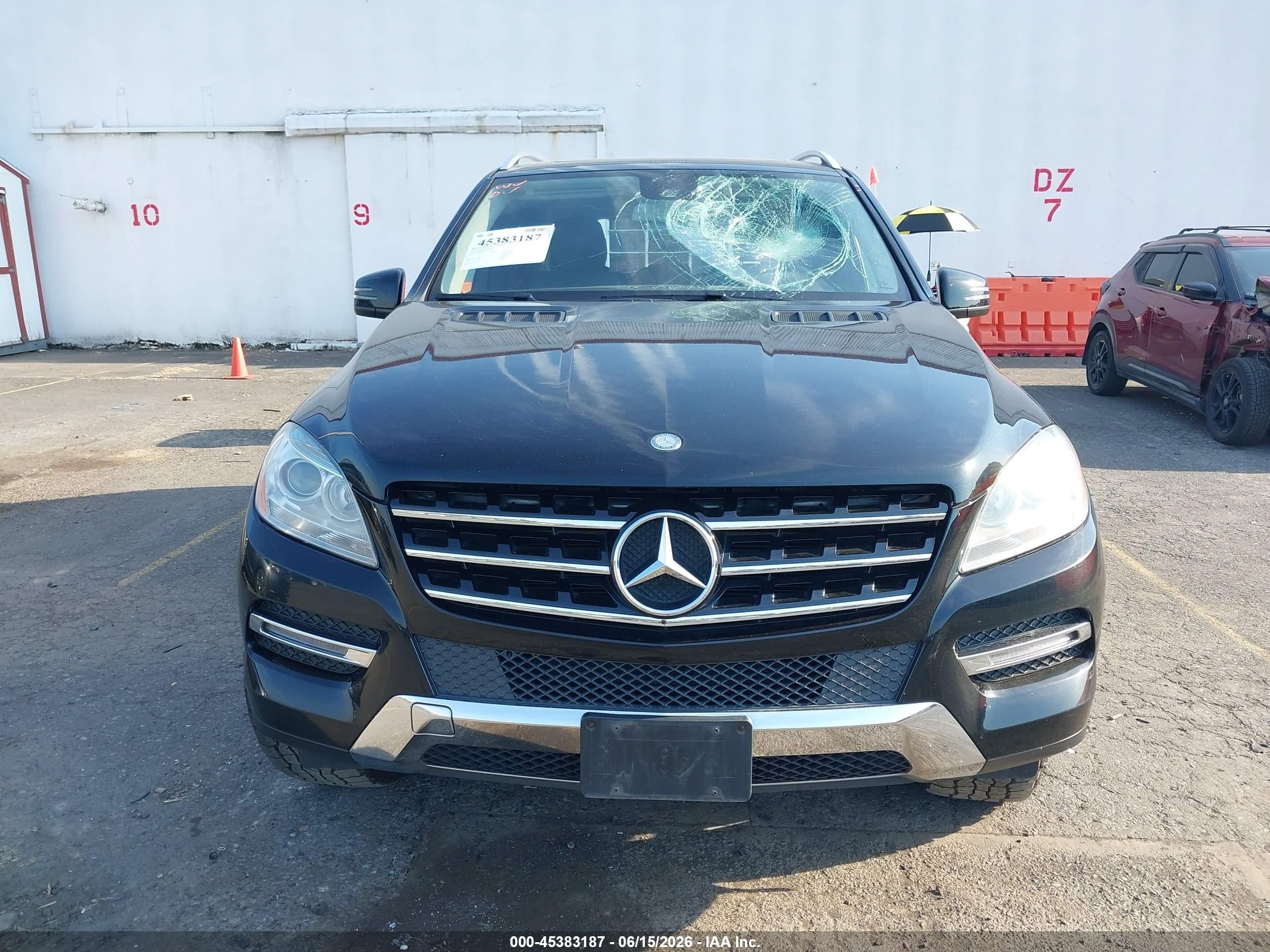 2015 Mercedes-benz Ml 350 4matic Black vin: 4JGDA5HB8FA616416