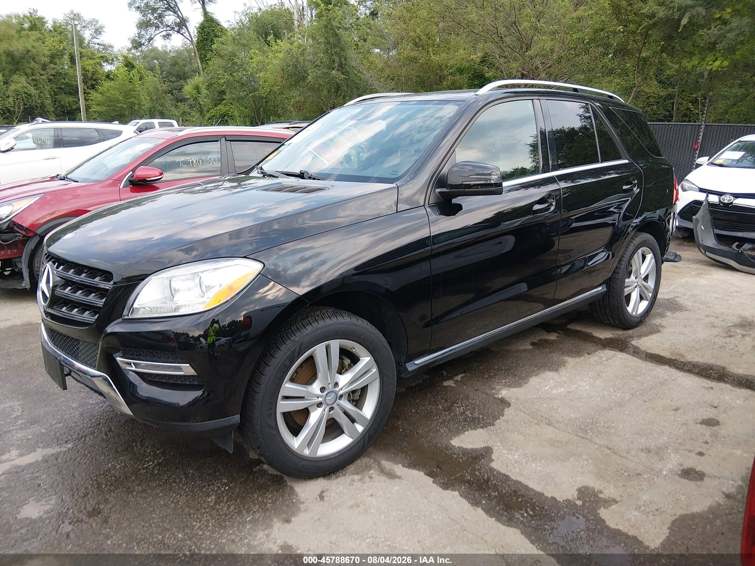 2015 Mercedes-benz Ml 350 4matic Черный vin: 4JGDA5HB8FA617436