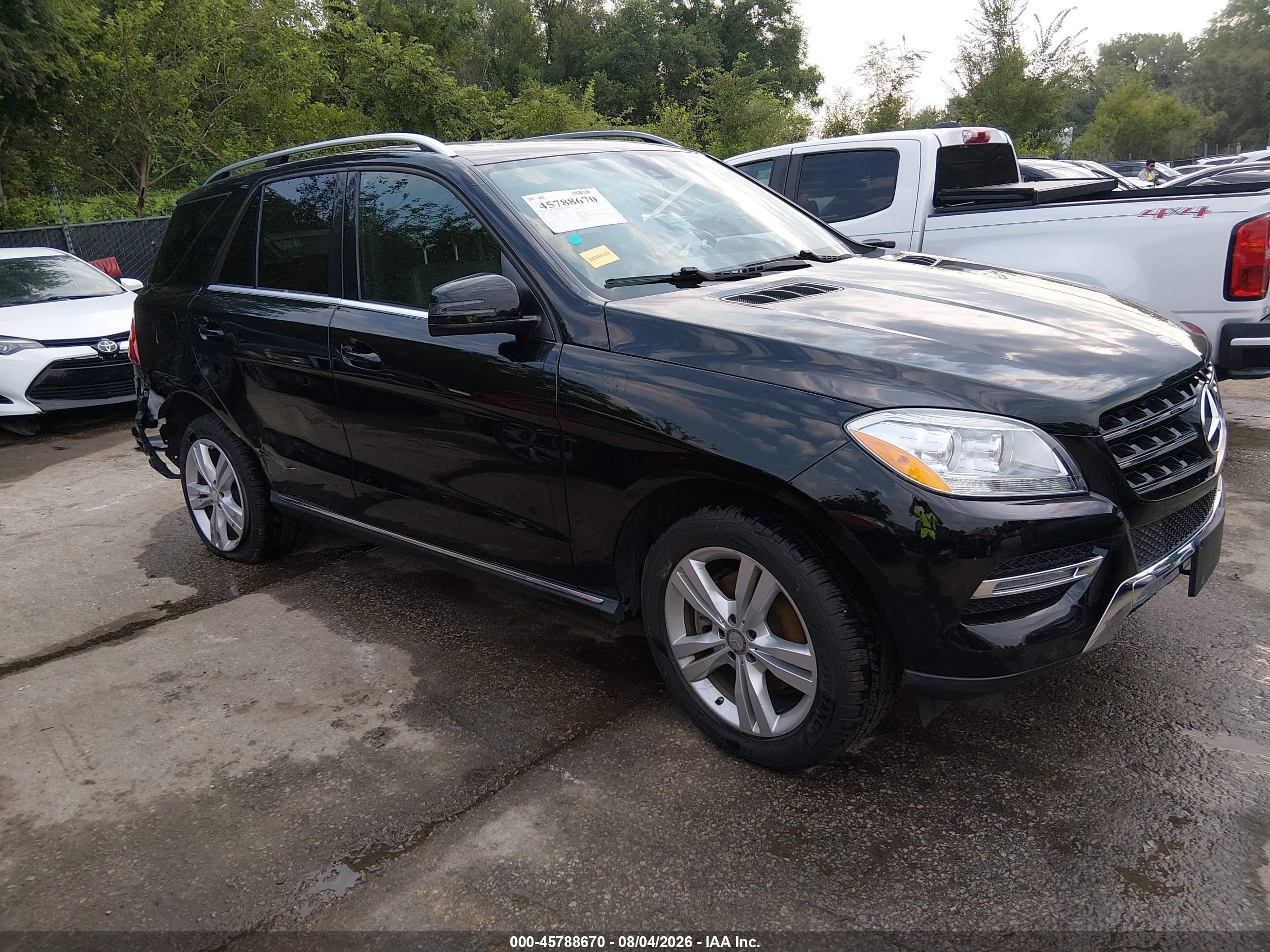 2015 Mercedes-benz Ml 350 4matic Черный vin: 4JGDA5HB8FA617436