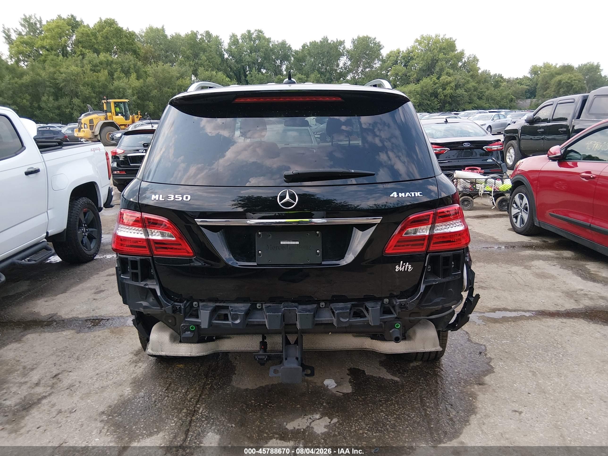 2015 Mercedes-benz Ml 350 4matic Черный vin: 4JGDA5HB8FA617436