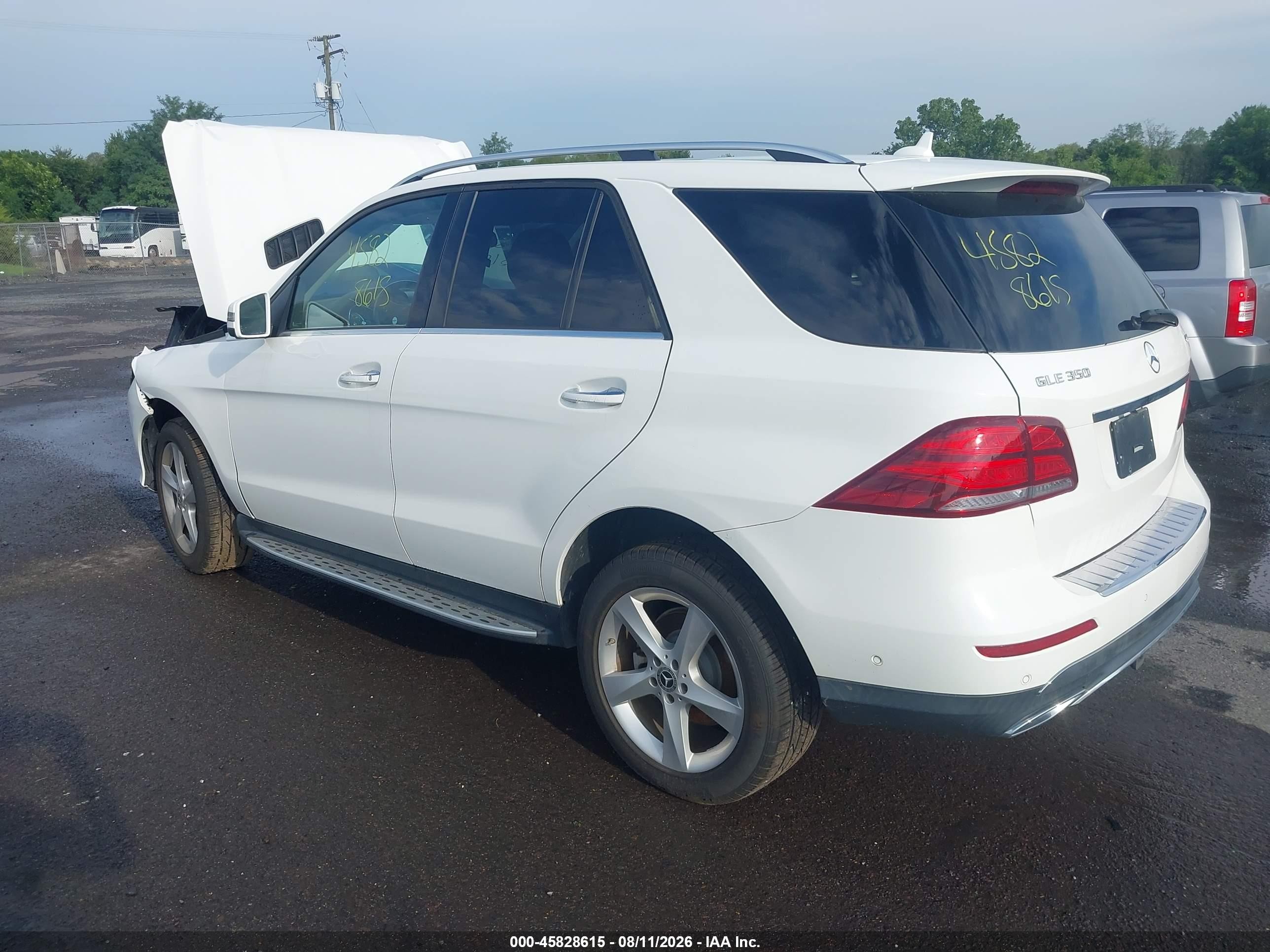 2018 Mercedes-benz Gle 350 4matic White vin: 4JGDA5HB8JB036859