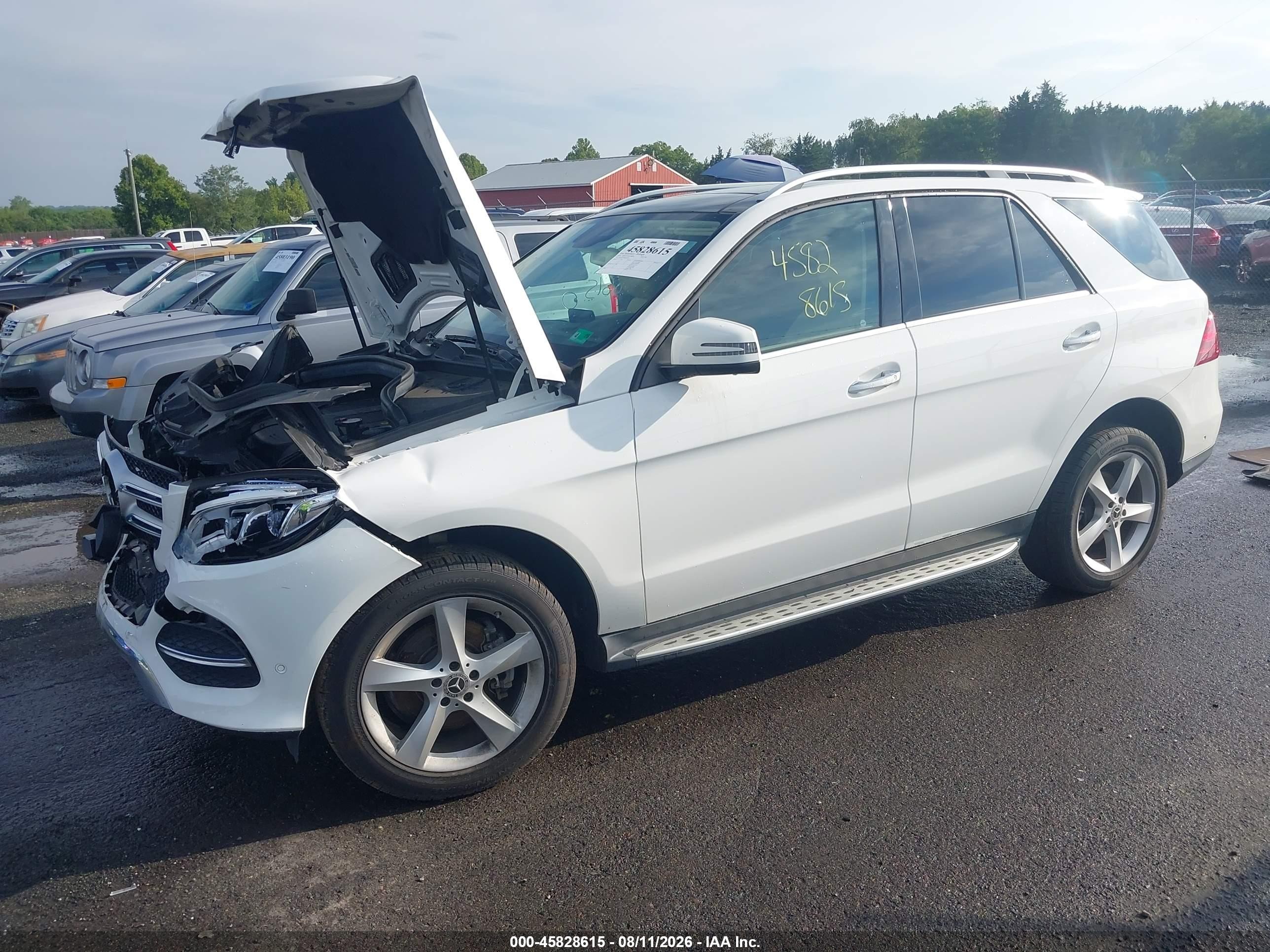 2018 Mercedes-benz Gle 350 4matic White vin: 4JGDA5HB8JB036859