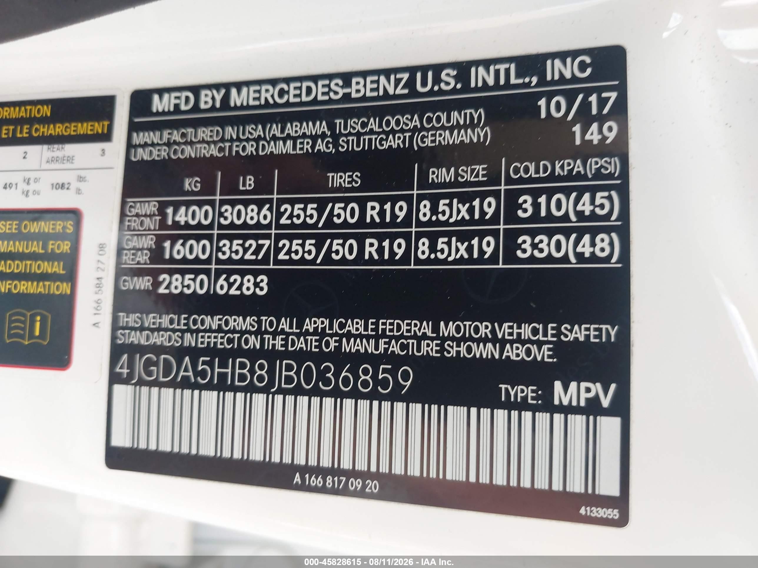2018 Mercedes-benz Gle 350 4matic White vin: 4JGDA5HB8JB036859