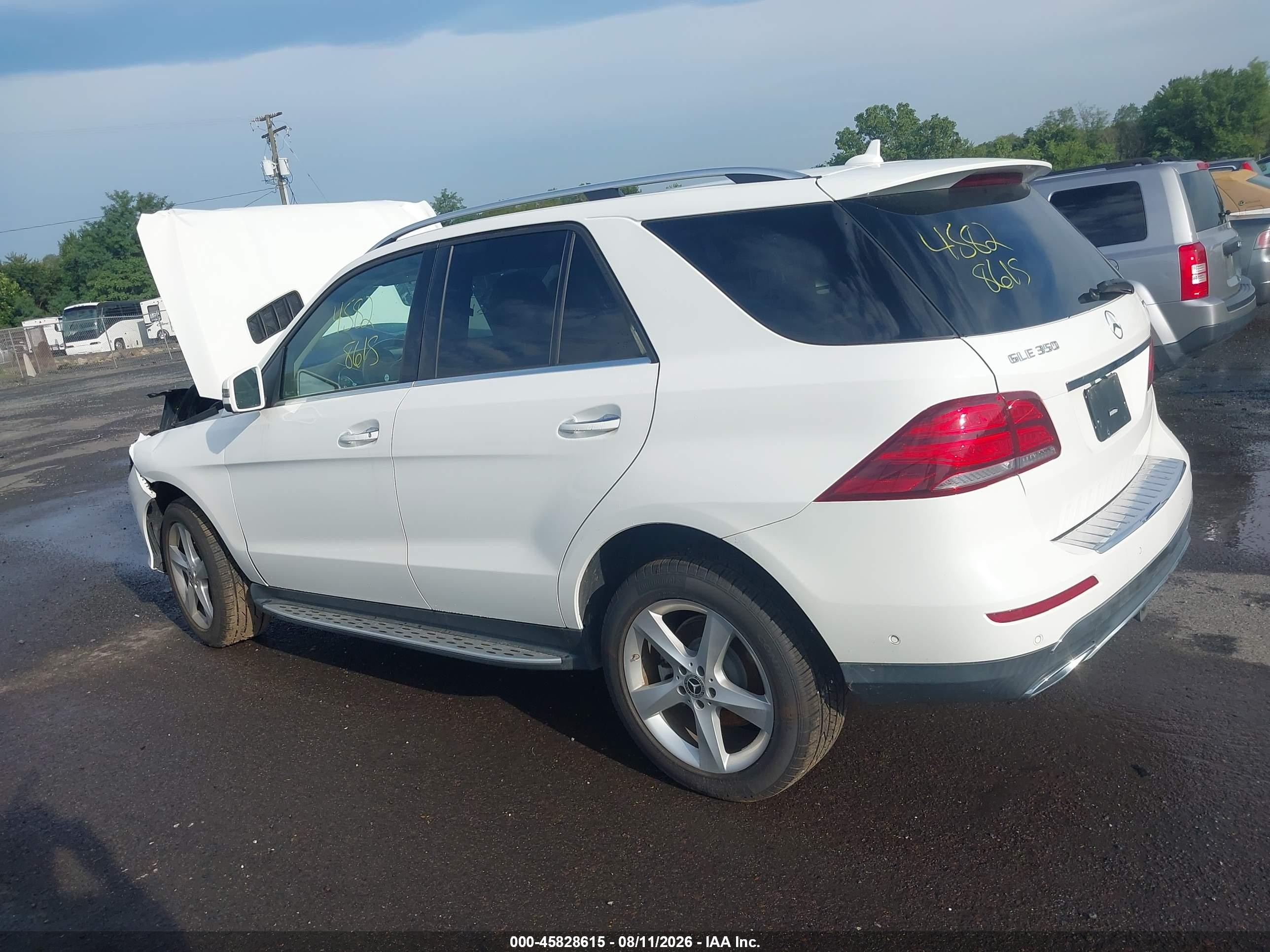 2018 Mercedes-benz Gle 350 4matic White vin: 4JGDA5HB8JB036859