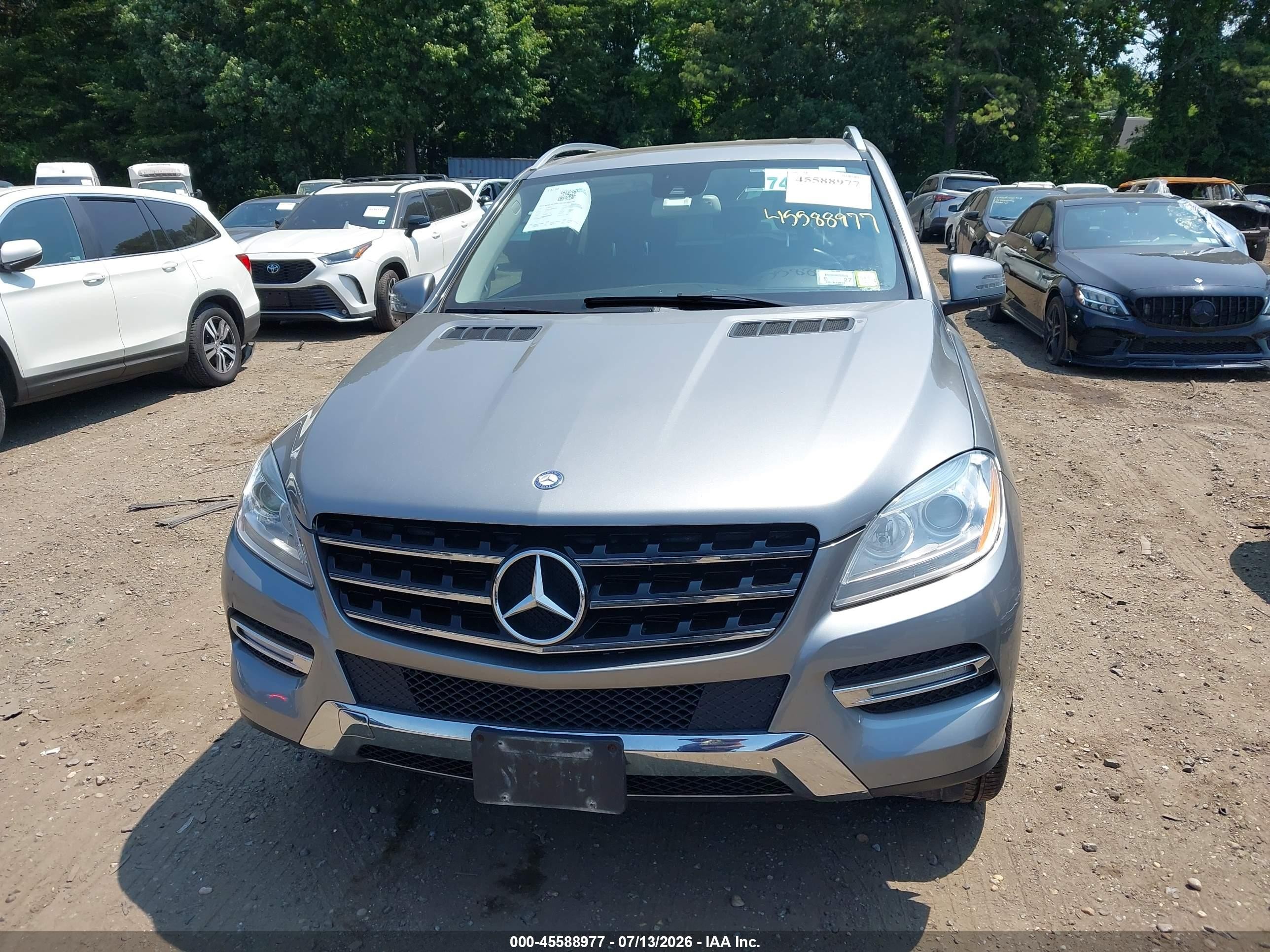 2012 Mercedes-benz Ml 350 4matic Gray vin: 4JGDA5HB9CA001790
