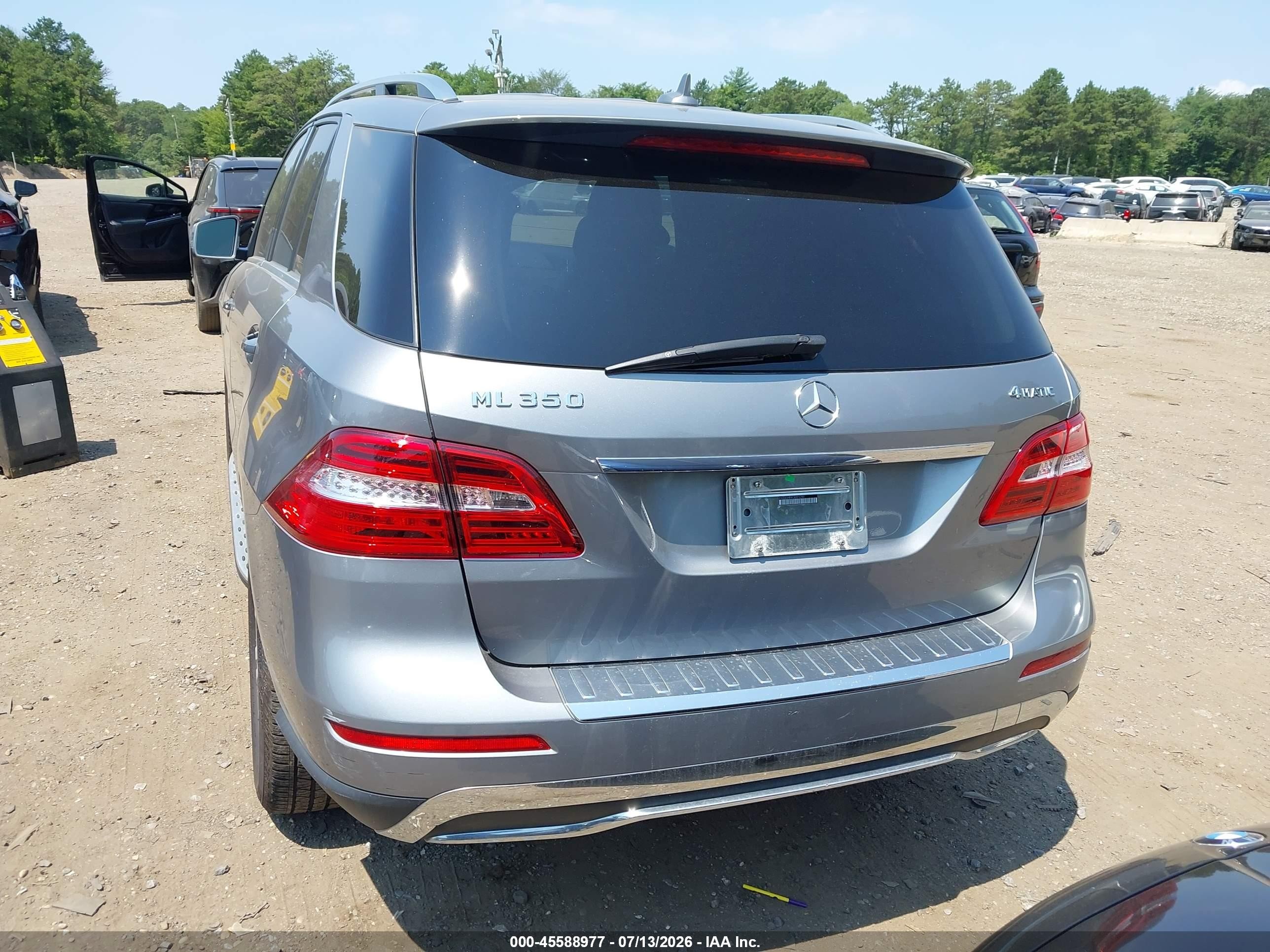 2012 Mercedes-benz Ml 350 4matic Gray vin: 4JGDA5HB9CA001790