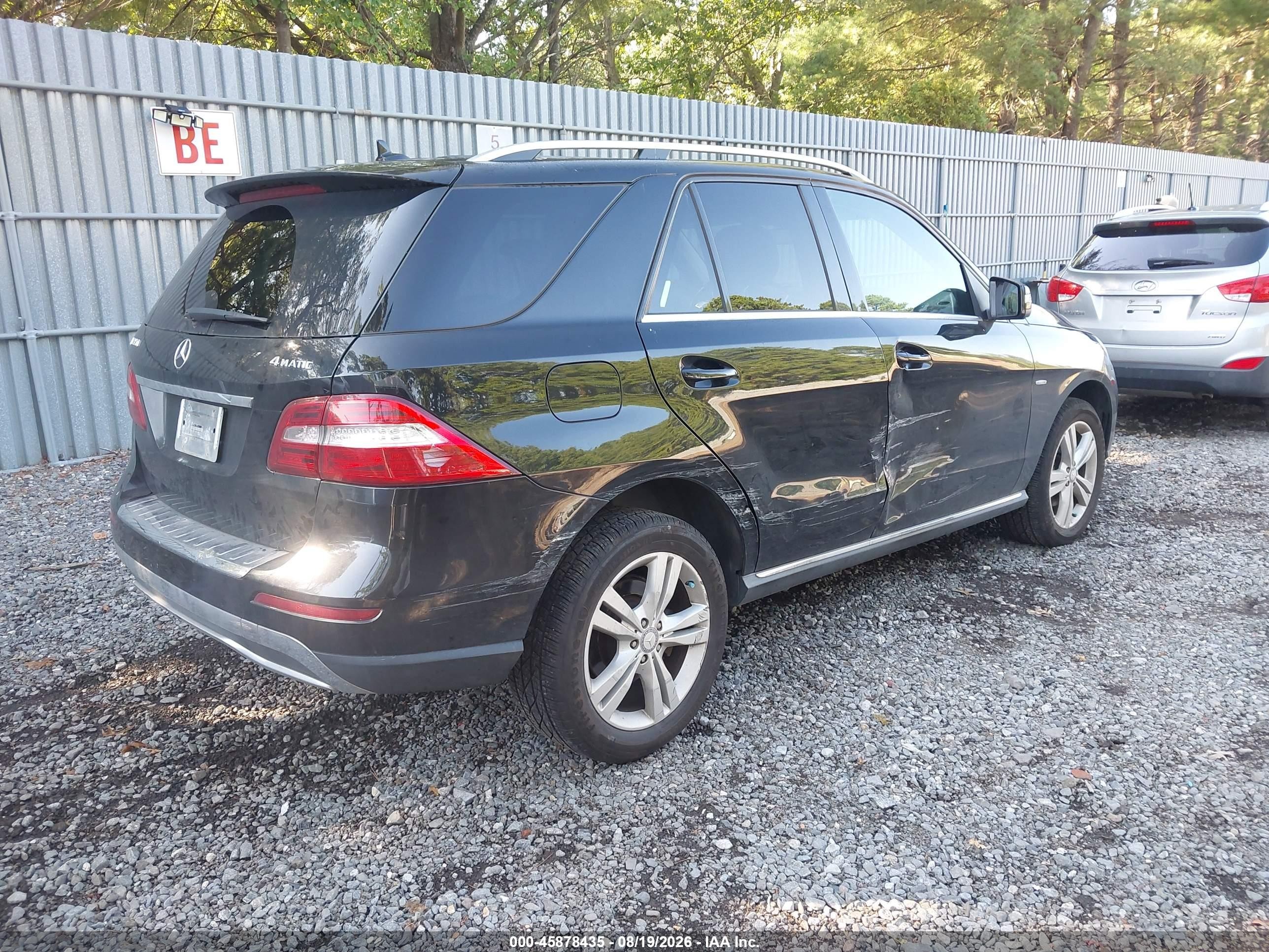 2012 Mercedes-benz Ml 350 4matic Black vin: 4JGDA5HB9CA010053