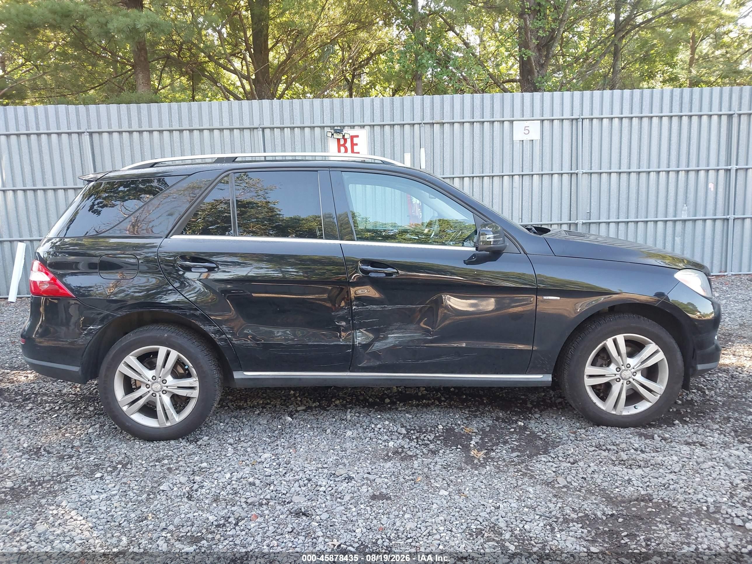 2012 Mercedes-benz Ml 350 4matic Black vin: 4JGDA5HB9CA010053