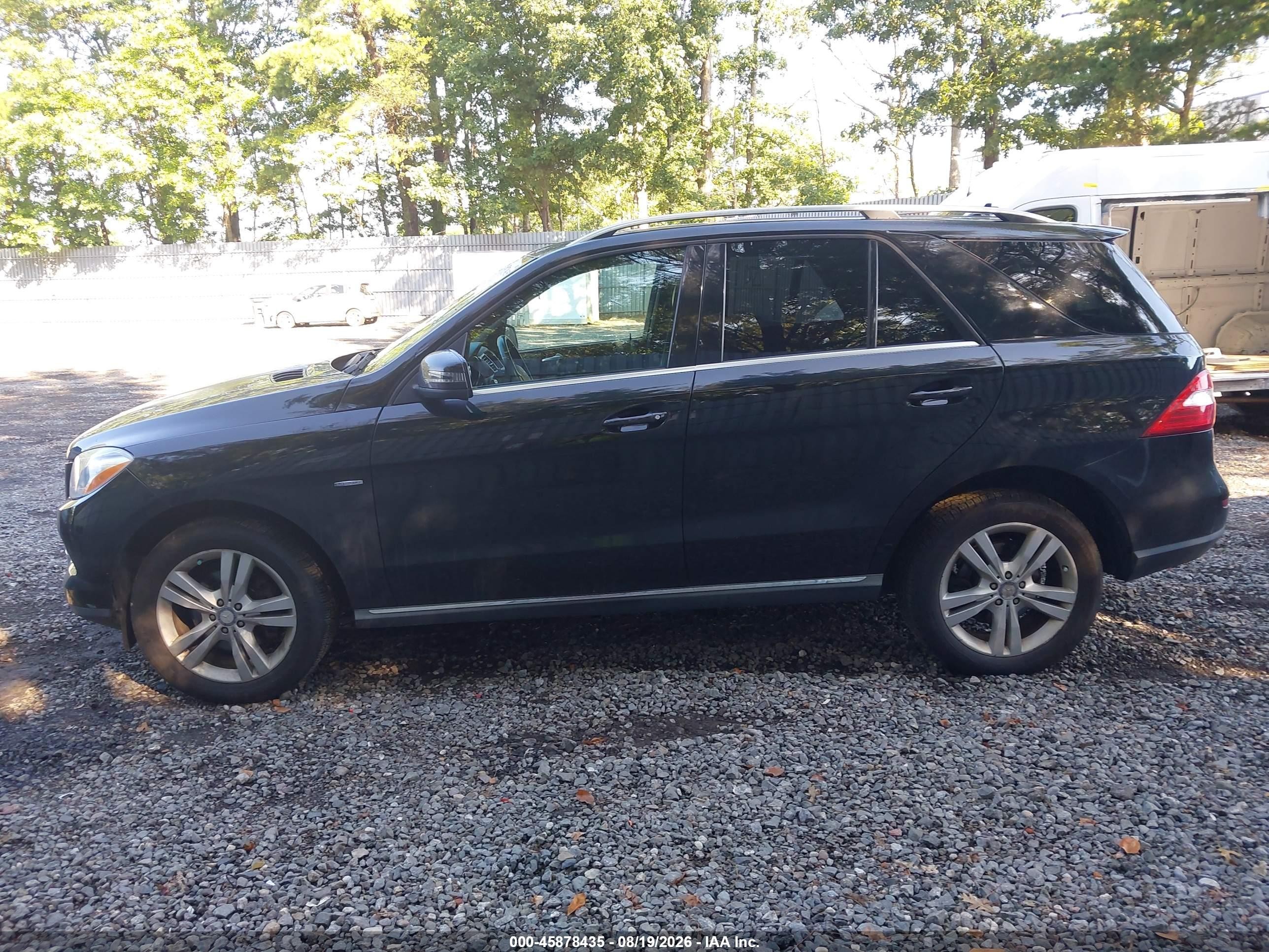 2012 Mercedes-benz Ml 350 4matic Black vin: 4JGDA5HB9CA010053