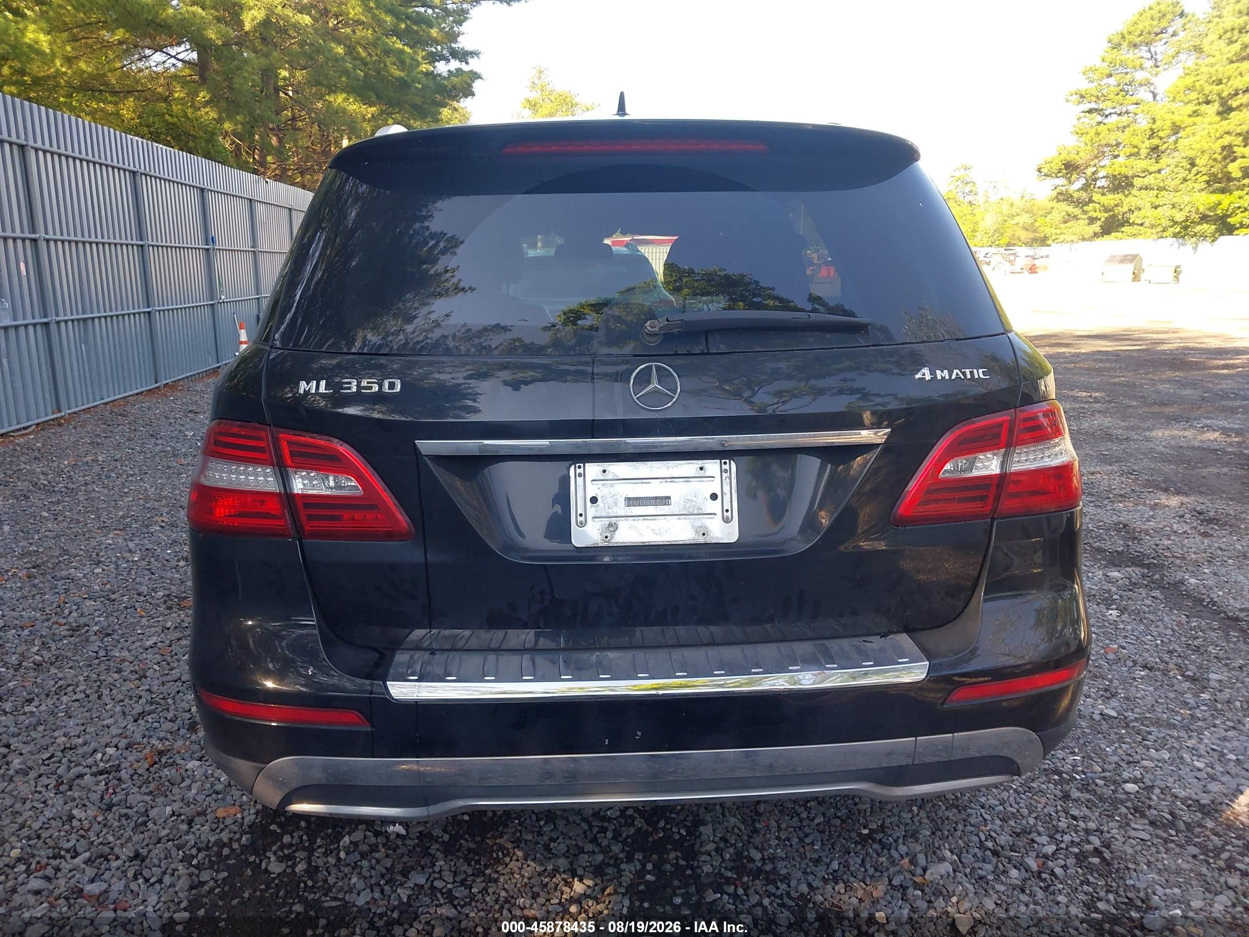 2012 Mercedes-benz Ml 350 4matic Black vin: 4JGDA5HB9CA010053
