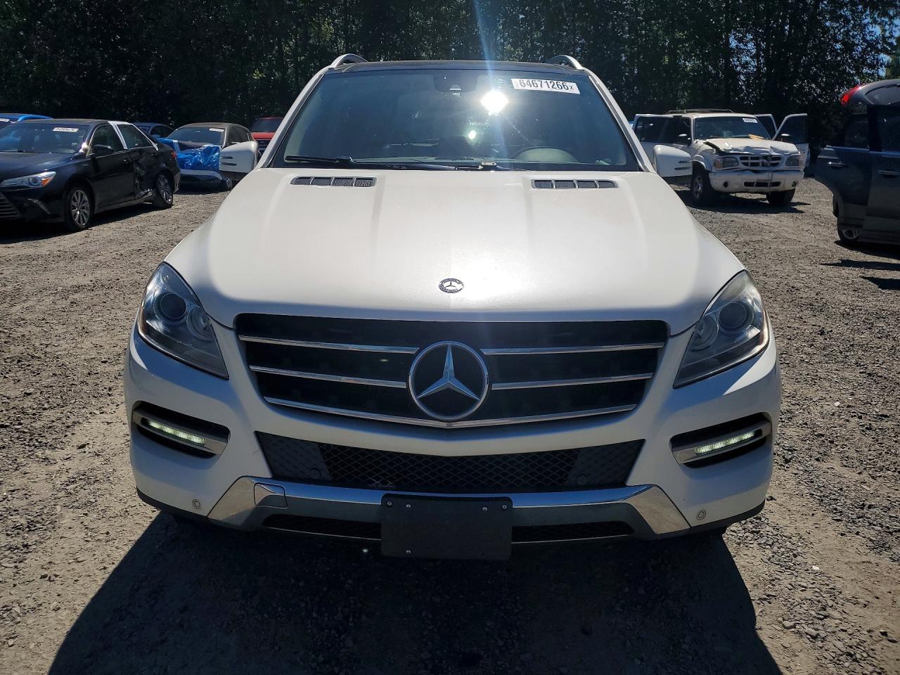 2012 Mercedes-benz Ml 350 4matic White vin: 4JGDA5HB9CA012305