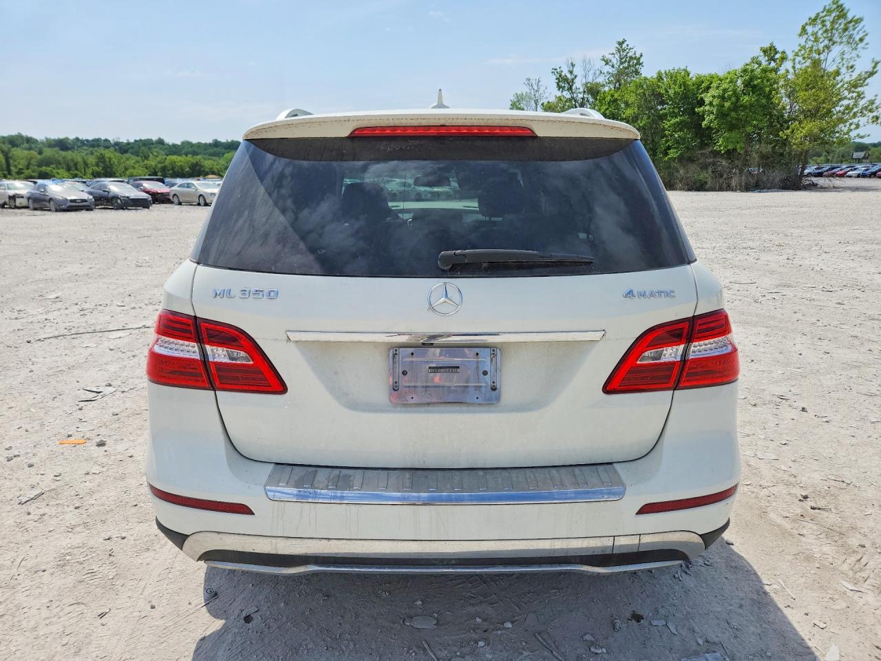 2012 Mercedes-benz Ml 350 4matic White vin: 4JGDA5HB9CA020887