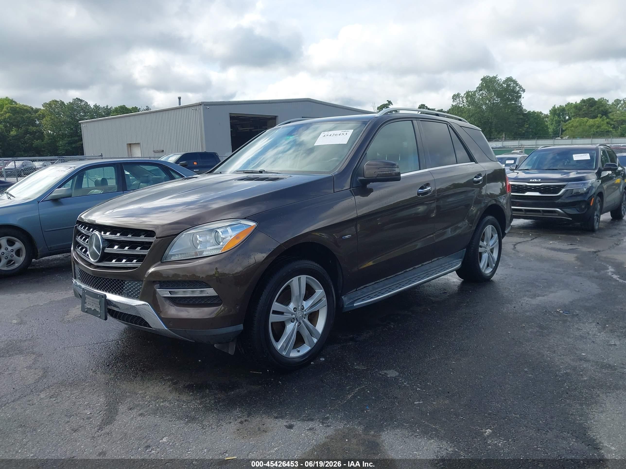 2012 Mercedes-benz Ml 350 4matic Коричневый vin: 4JGDA5HB9CA023319