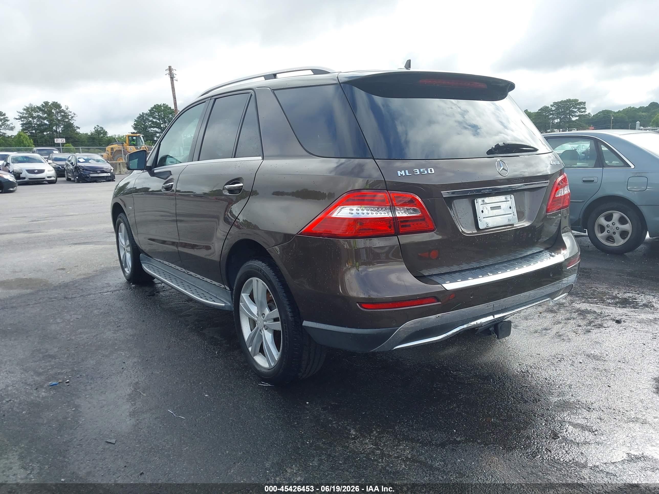 2012 Mercedes-benz Ml 350 4matic Коричневый vin: 4JGDA5HB9CA023319