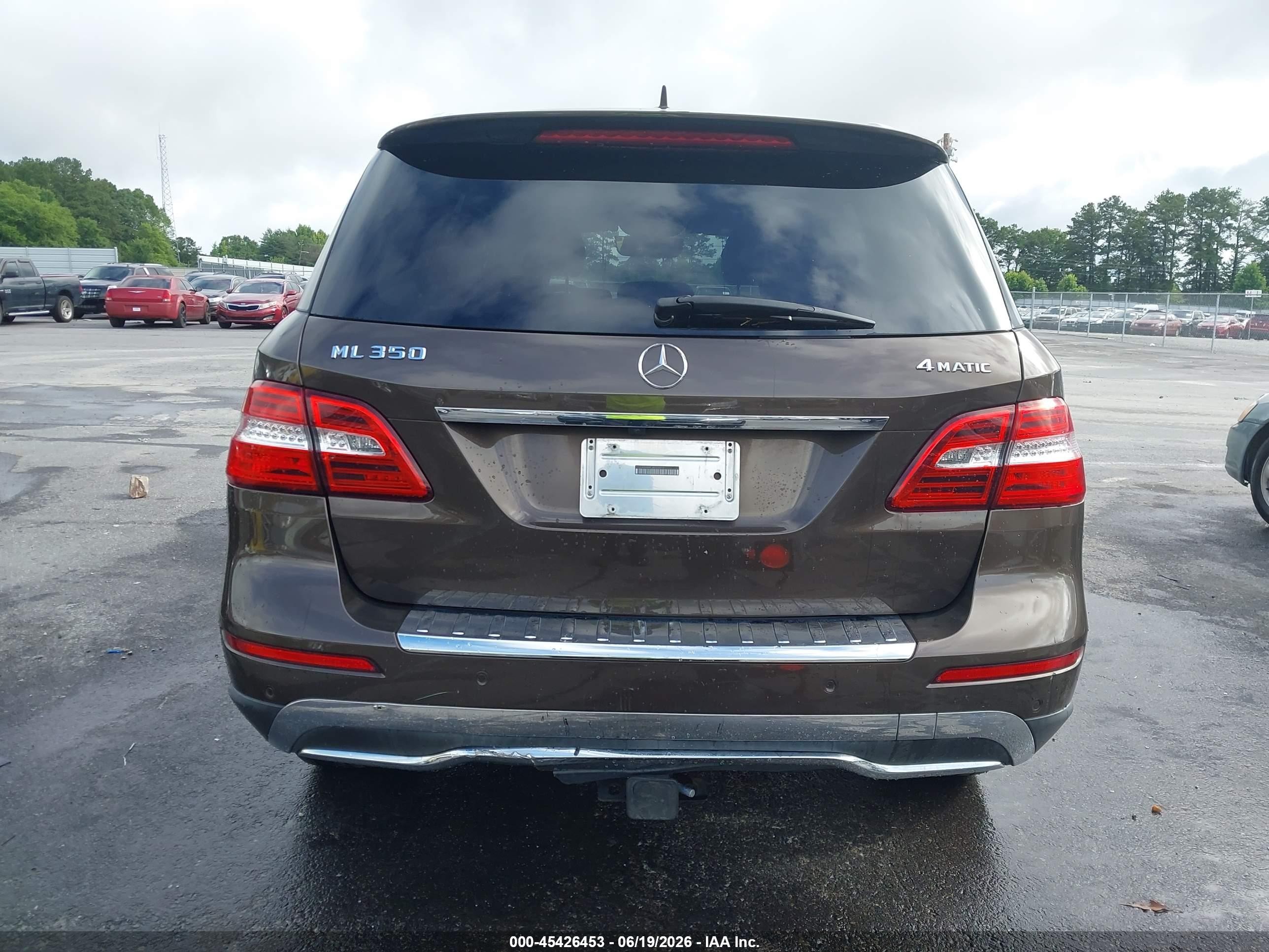 2012 Mercedes-benz Ml 350 4matic Коричневый vin: 4JGDA5HB9CA023319