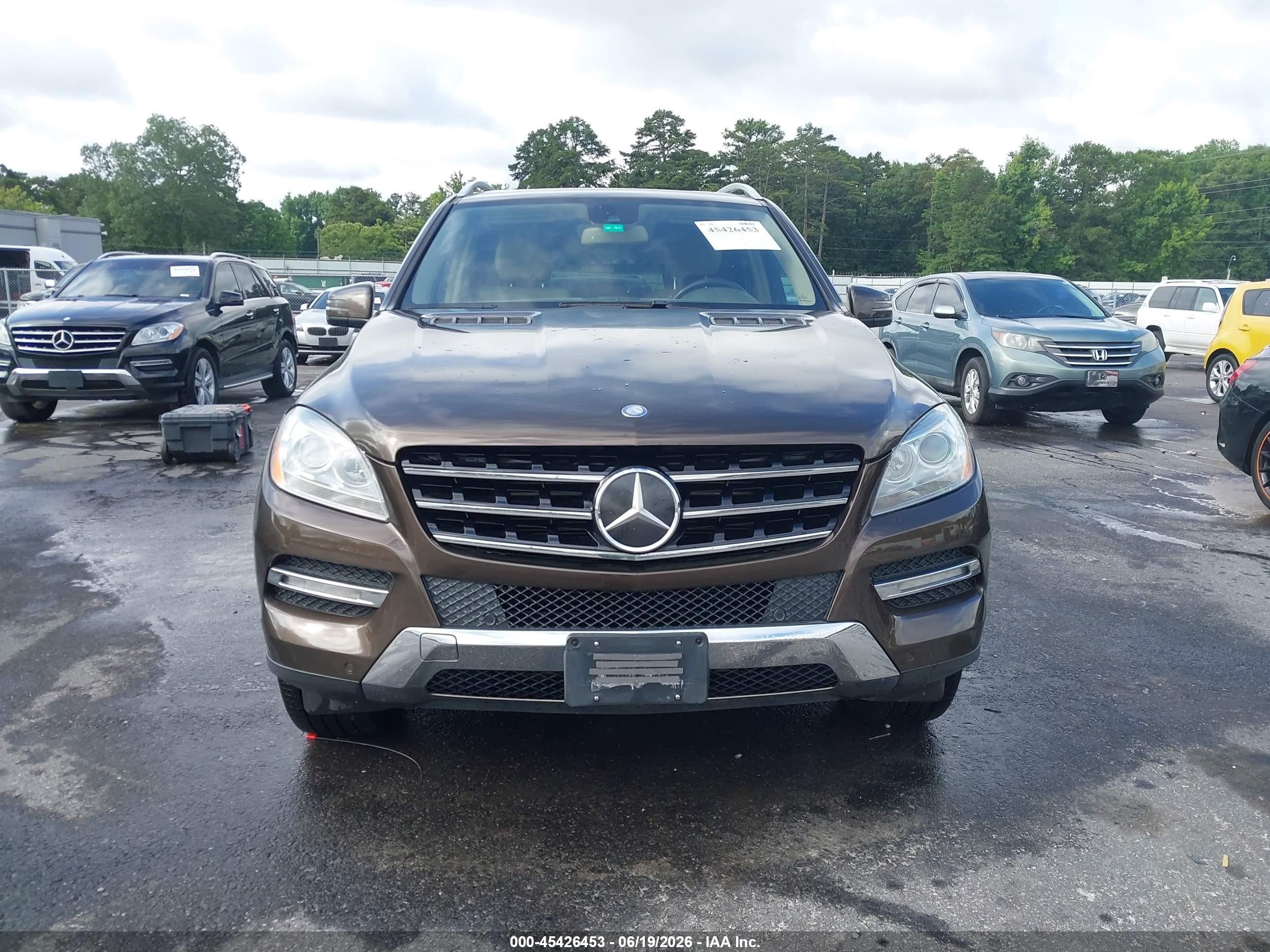2012 Mercedes-benz Ml 350 4matic Коричневый vin: 4JGDA5HB9CA023319