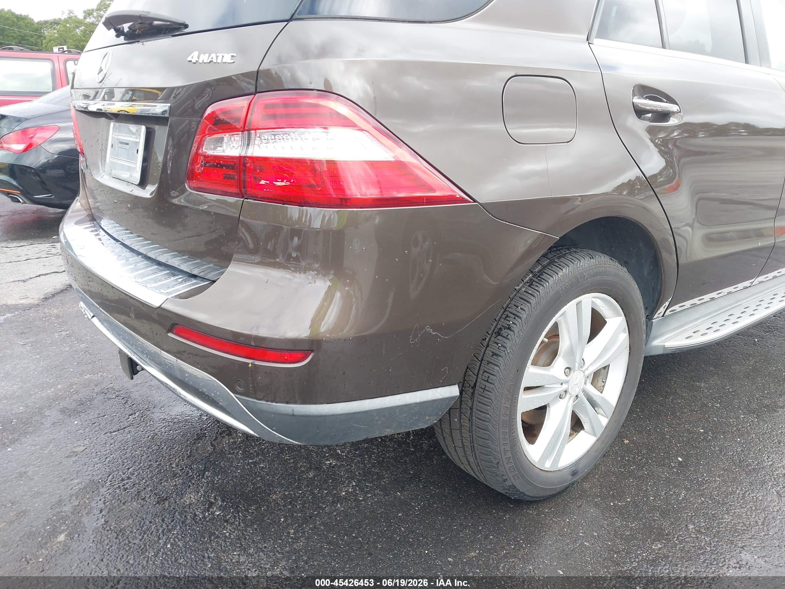 2012 Mercedes-benz Ml 350 4matic Коричневый vin: 4JGDA5HB9CA023319