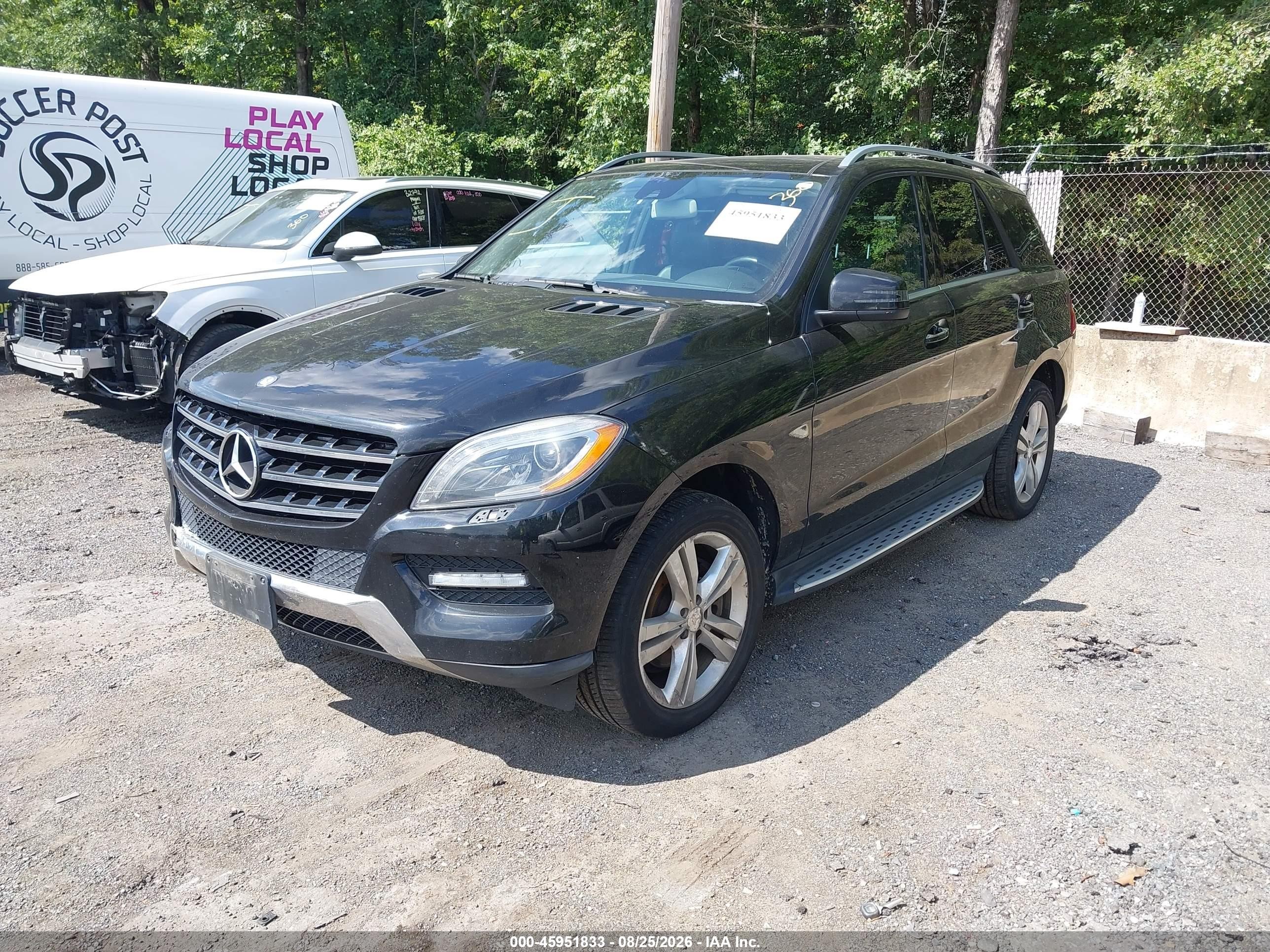 2013 Mercedes-benz Ml 350 4matic Black vin: 4JGDA5HB9DA123812