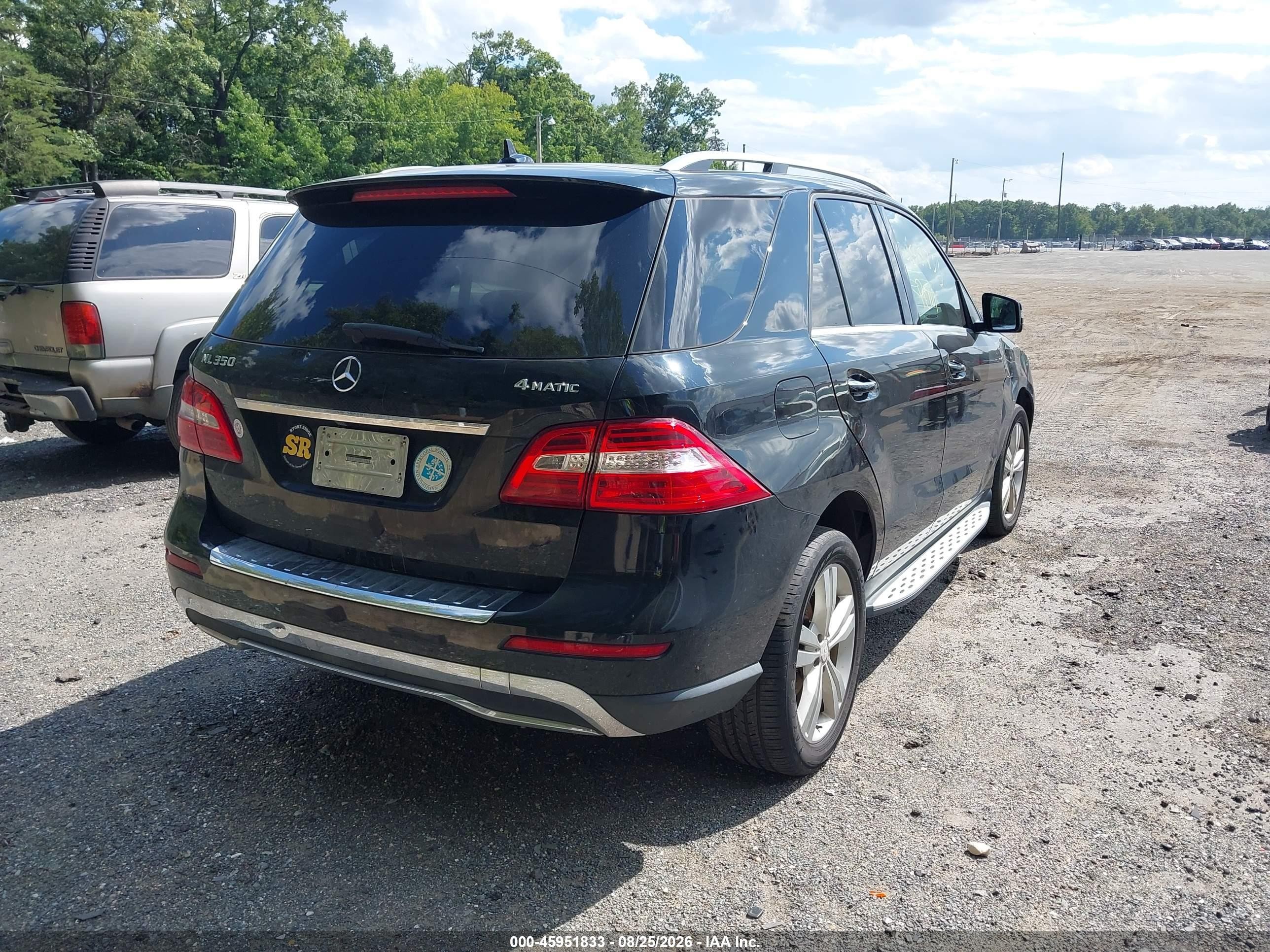 2013 Mercedes-benz Ml 350 4matic Black vin: 4JGDA5HB9DA123812