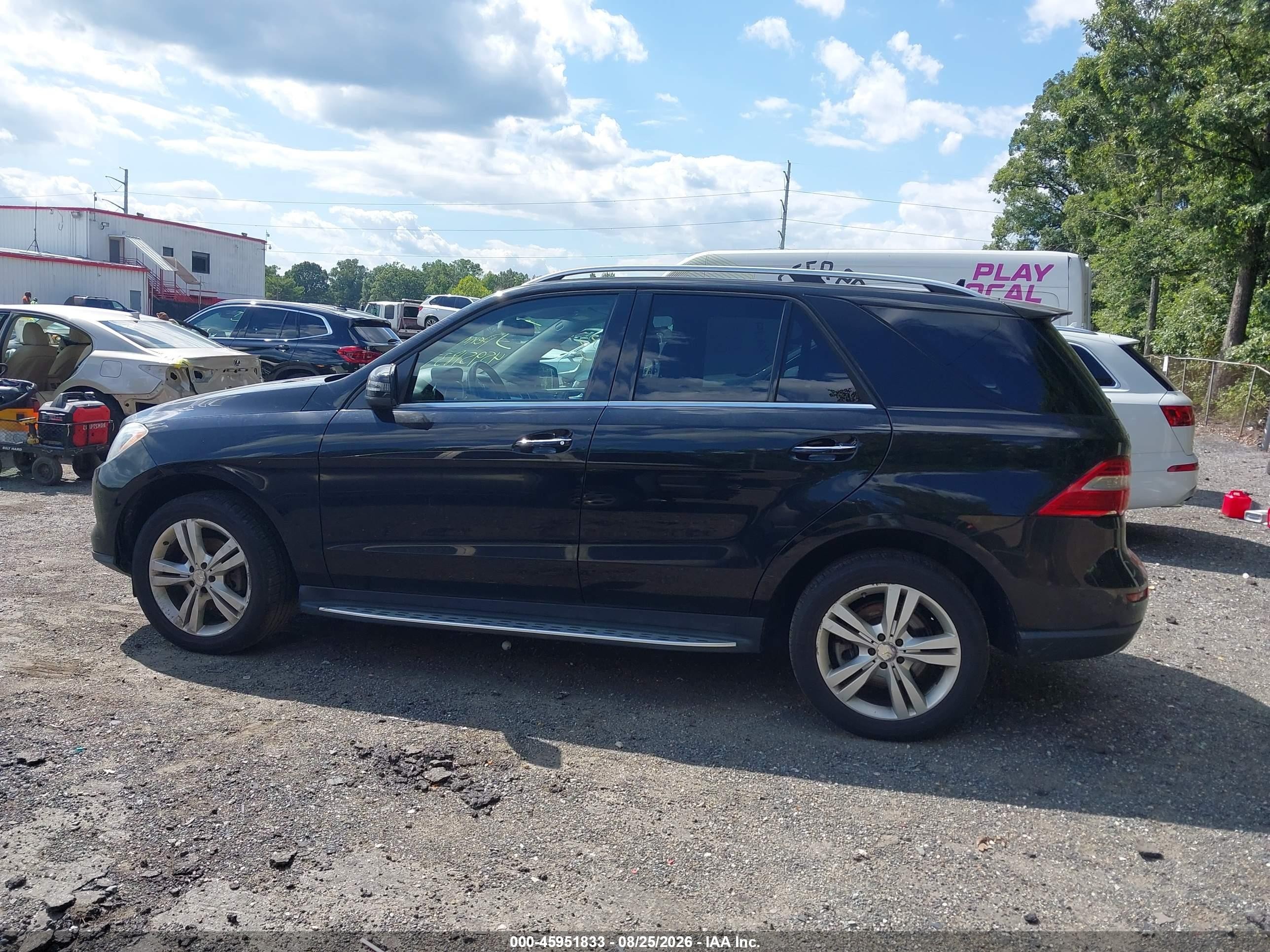 2013 Mercedes-benz Ml 350 4matic Black vin: 4JGDA5HB9DA123812