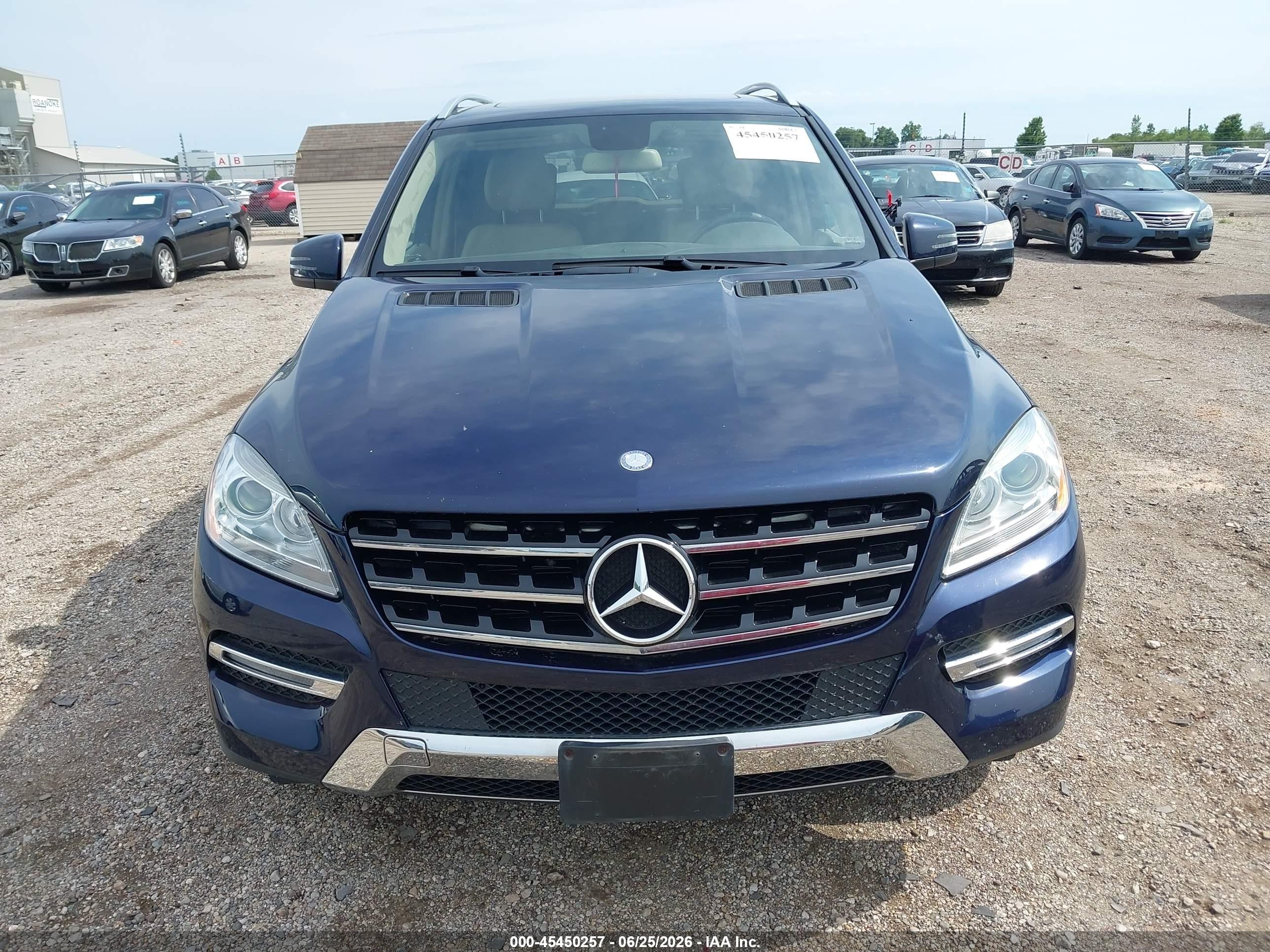 2013 Mercedes-benz Ml 350 4matic Dark Blue vin: 4JGDA5HB9DA169978