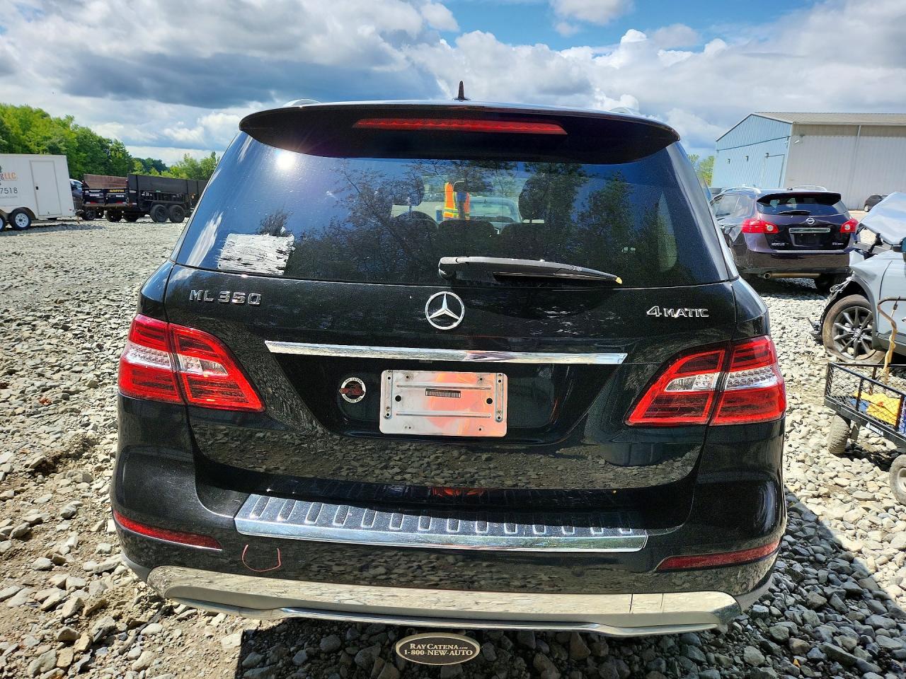 2014 Mercedes-benz Ml 350 4matic Black vin: 4JGDA5HB9EA273677