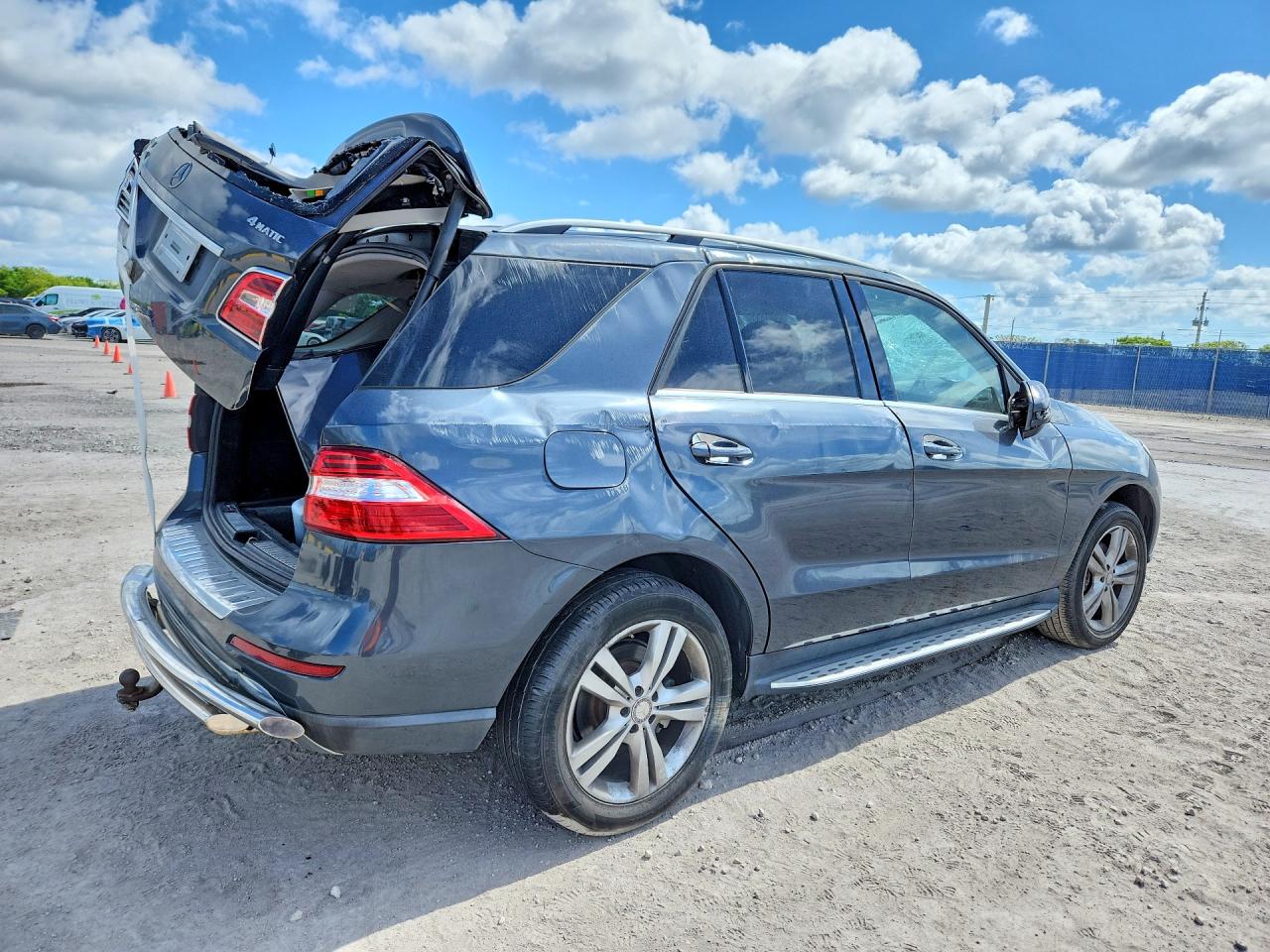 2014 Mercedes-benz Ml 350 4matic Gray vin: 4JGDA5HB9EA293119