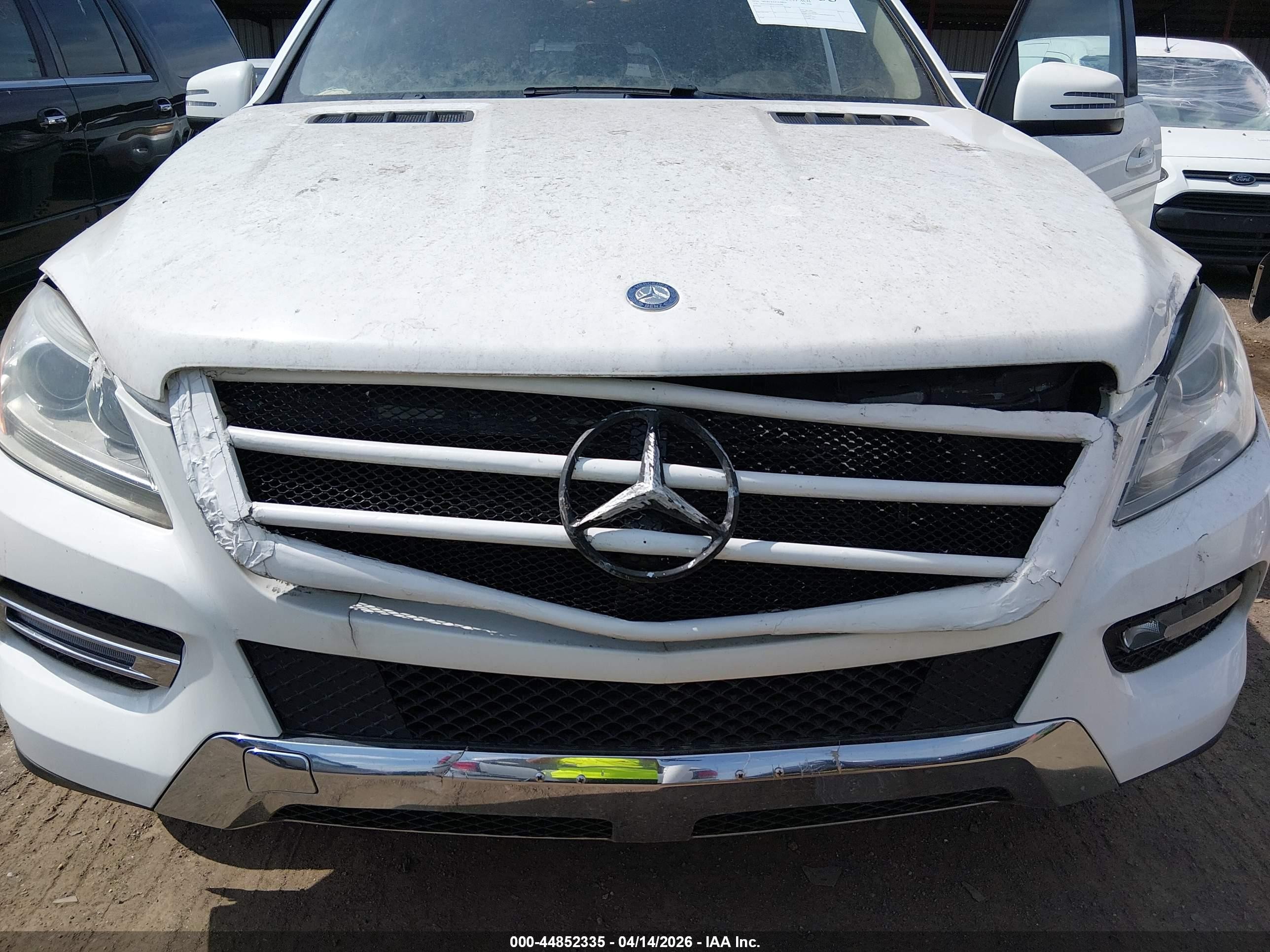 2014 Mercedes-benz Ml 350 4matic White vin: 4JGDA5HB9EA305270