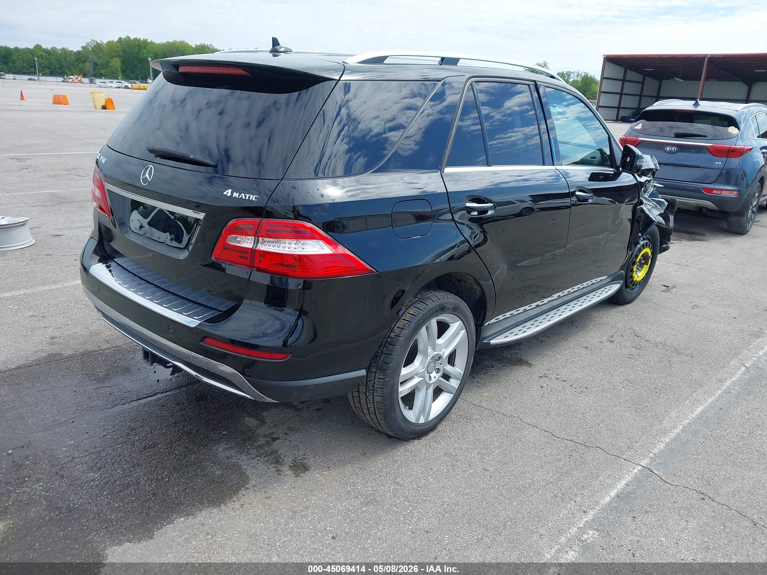 2014 Mercedes-benz Ml 350 4matic Black vin: 4JGDA5HB9EA309724