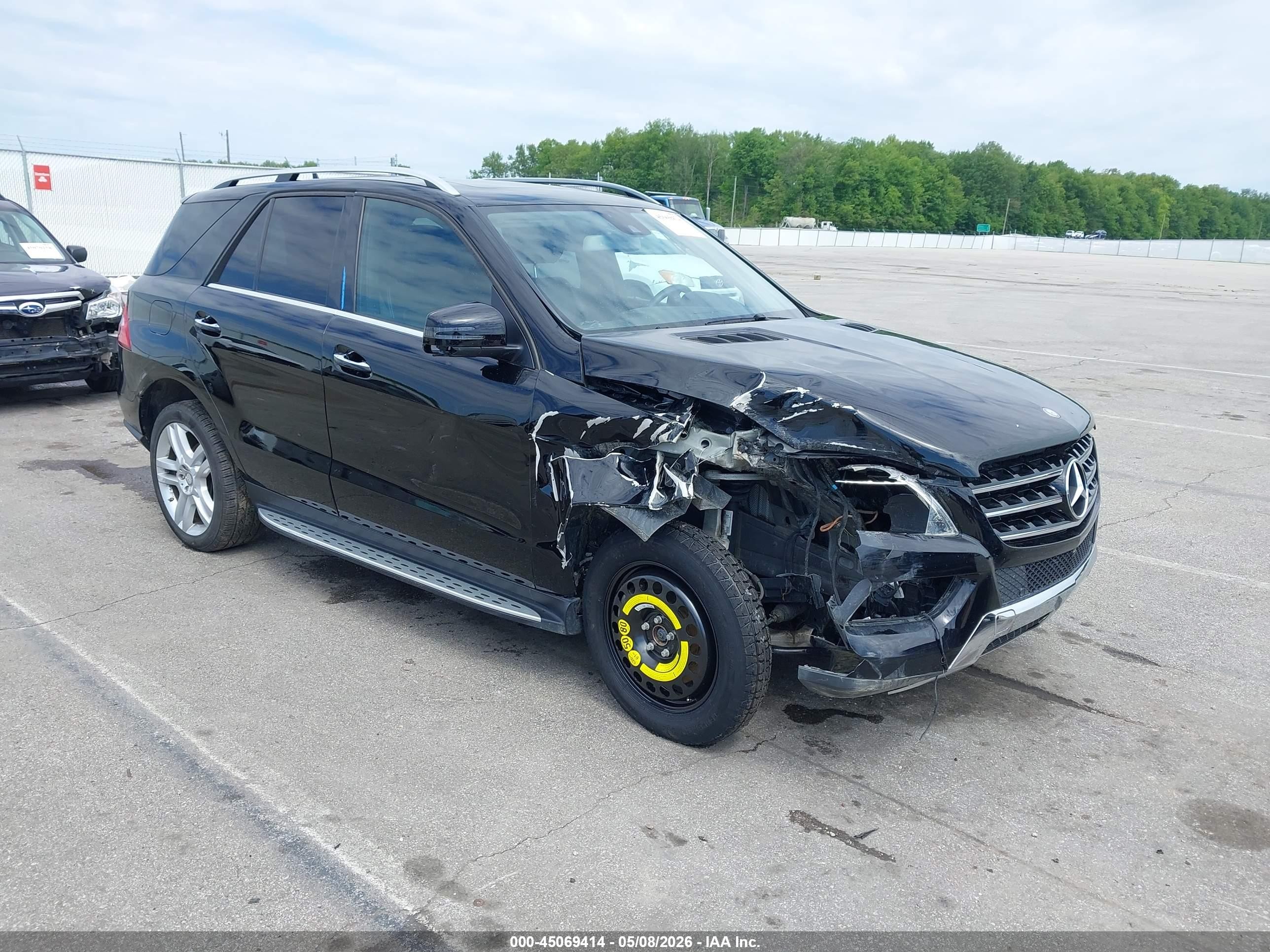 2014 Mercedes-benz Ml 350 4matic Black vin: 4JGDA5HB9EA309724